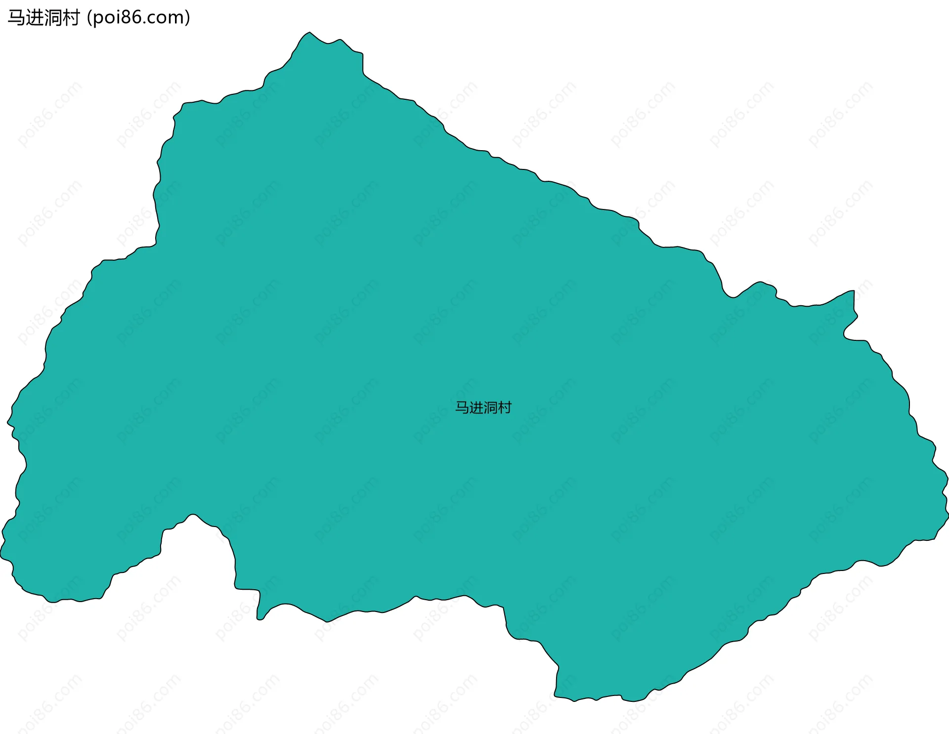 马进洞村边界地图