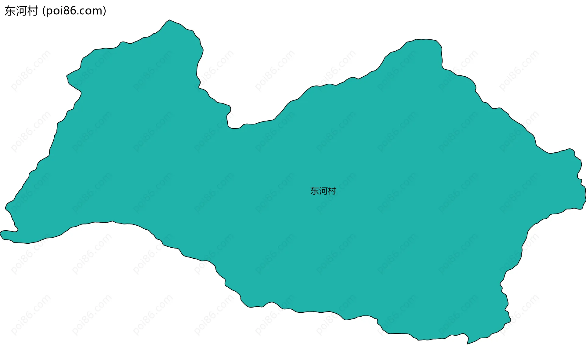 东河村边界地图