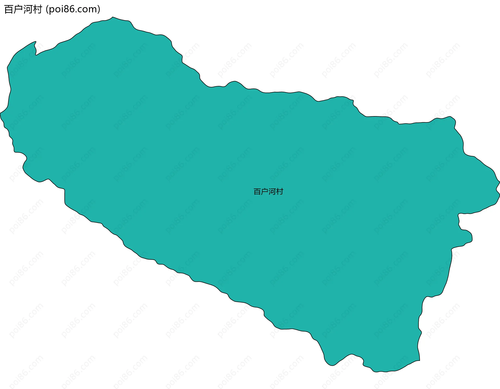 百户河村边界地图