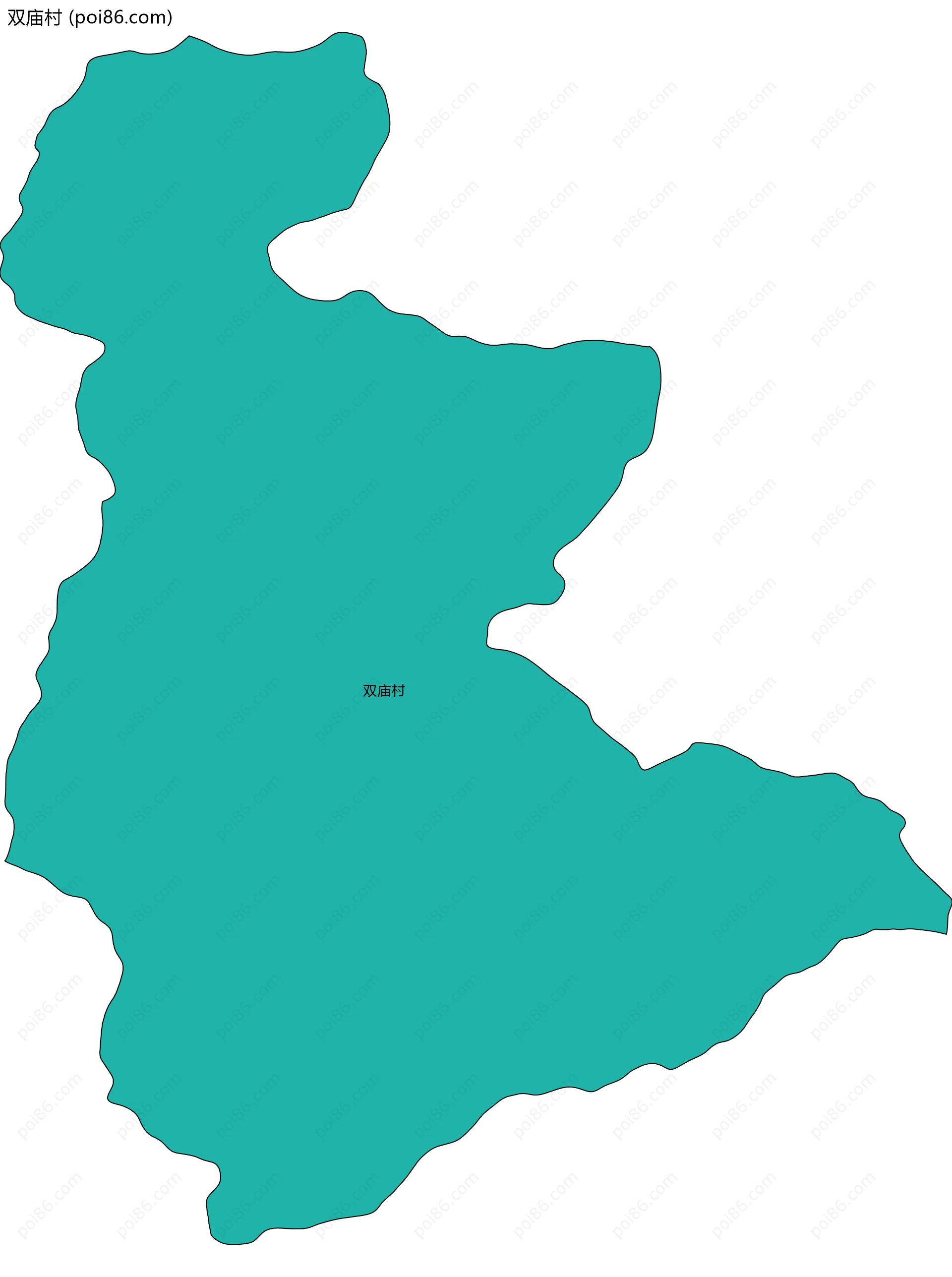 双庙村边界地图