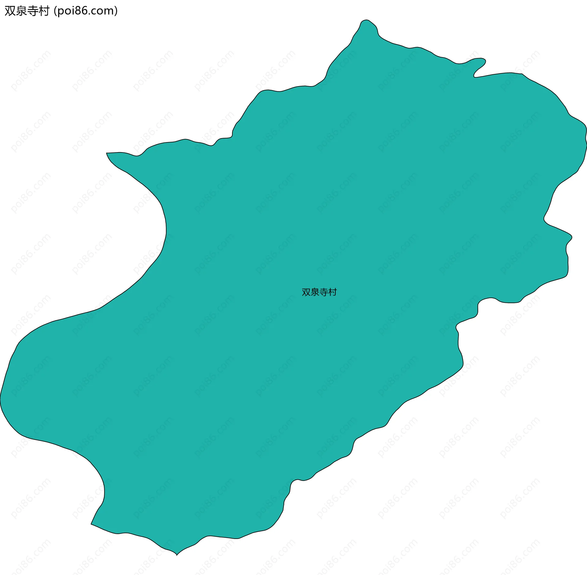 双泉寺村边界地图