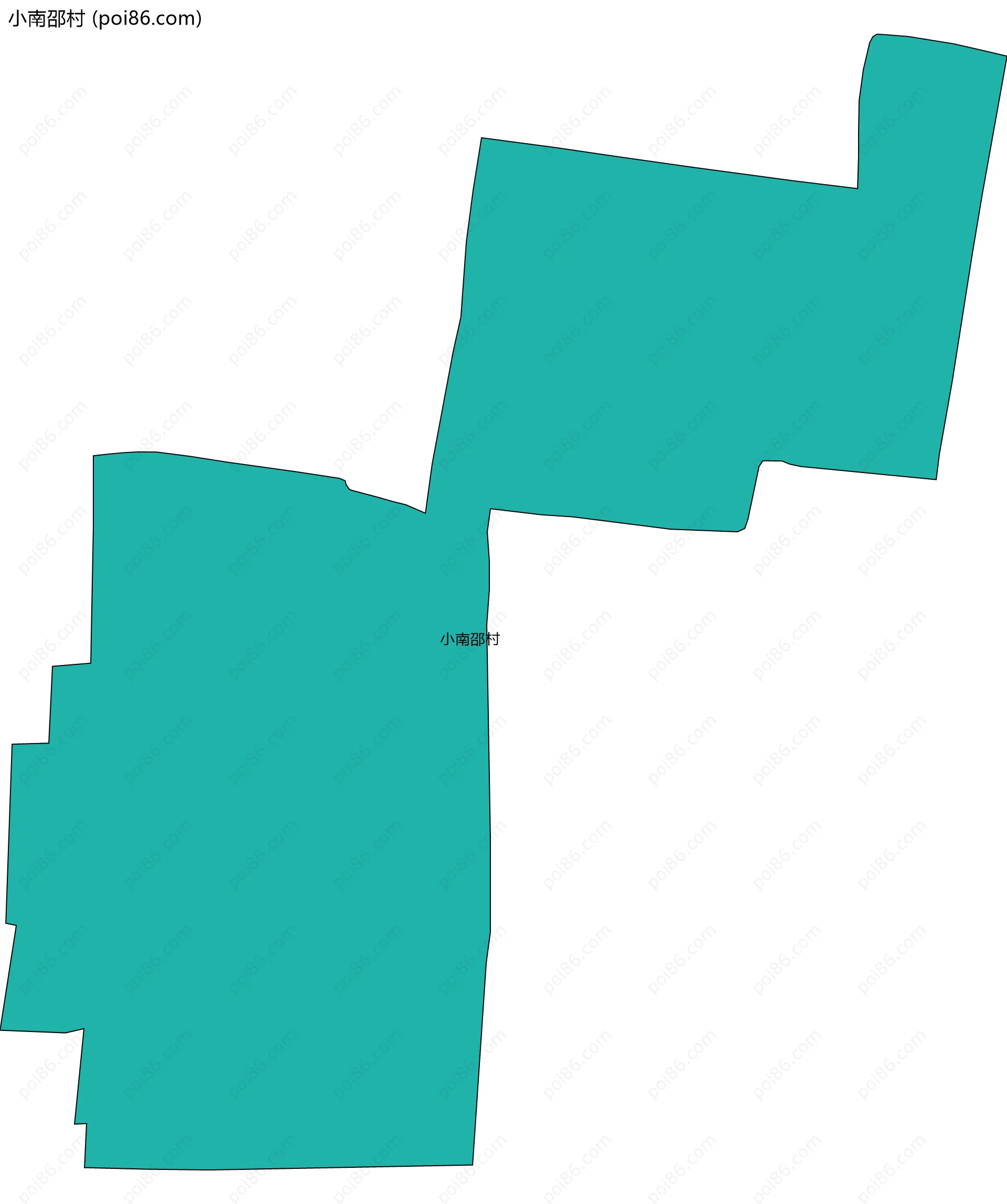 小南邵村边界地图