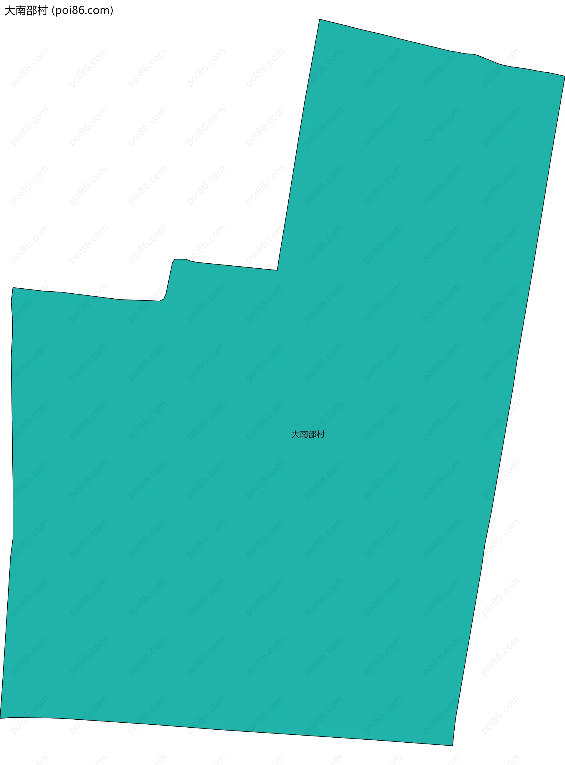 大南邵村边界地图