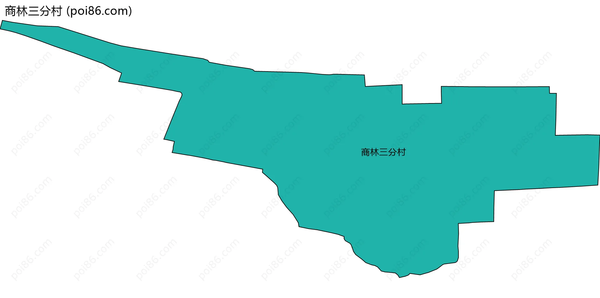 商林三分村边界地图