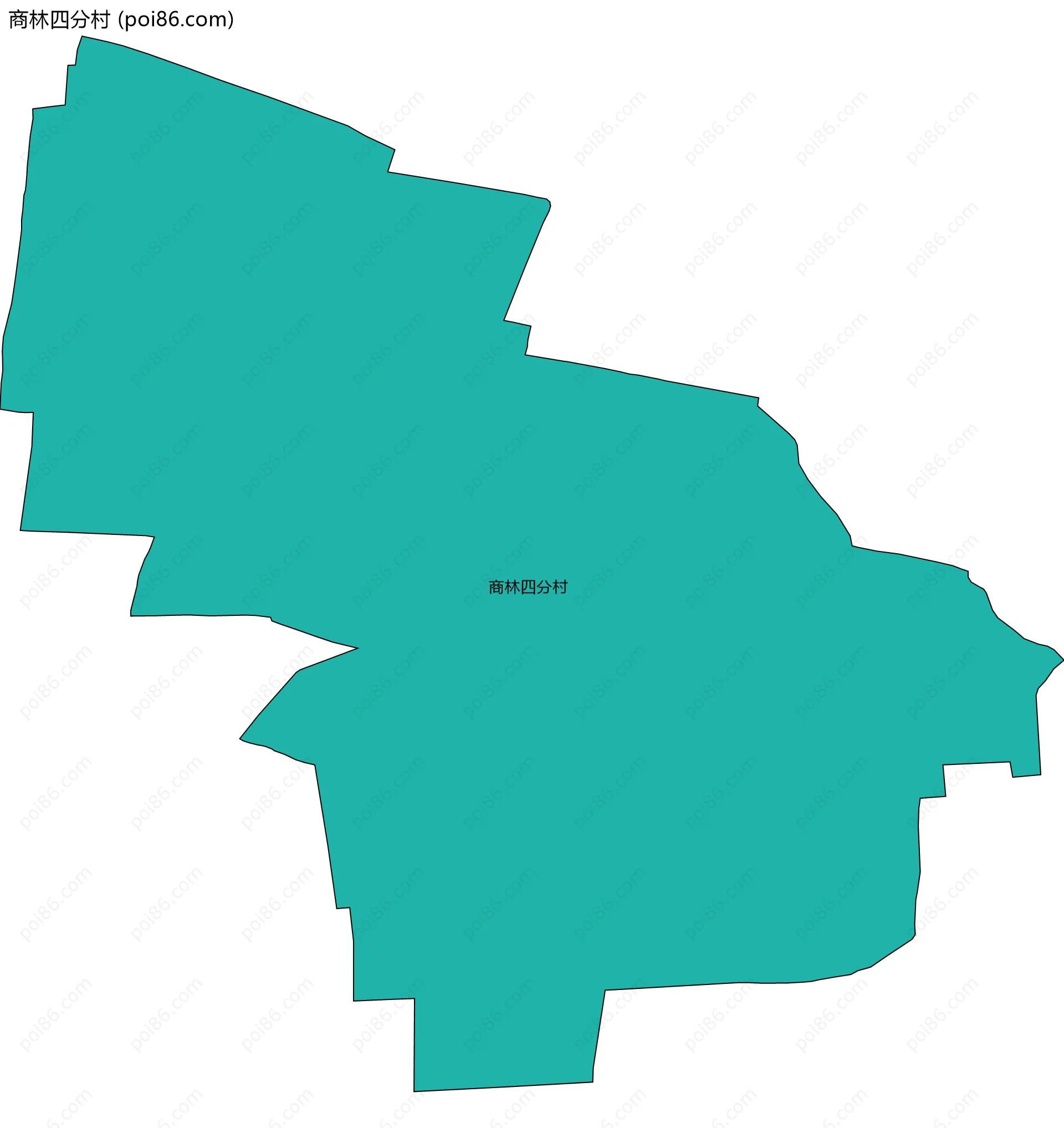 商林四分村边界地图
