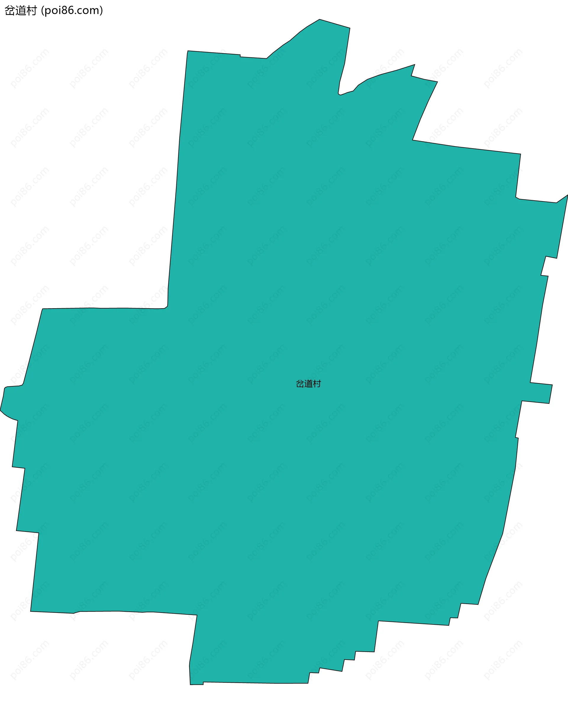 岔道村边界地图