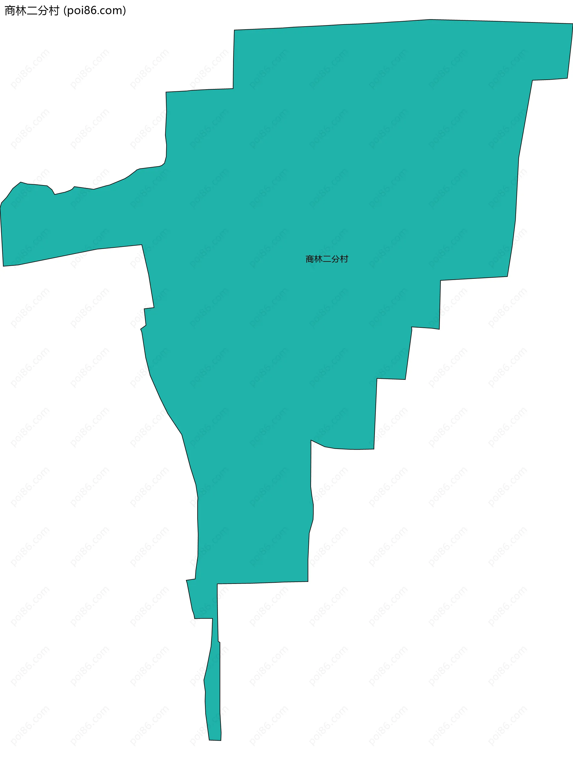 商林二分村边界地图
