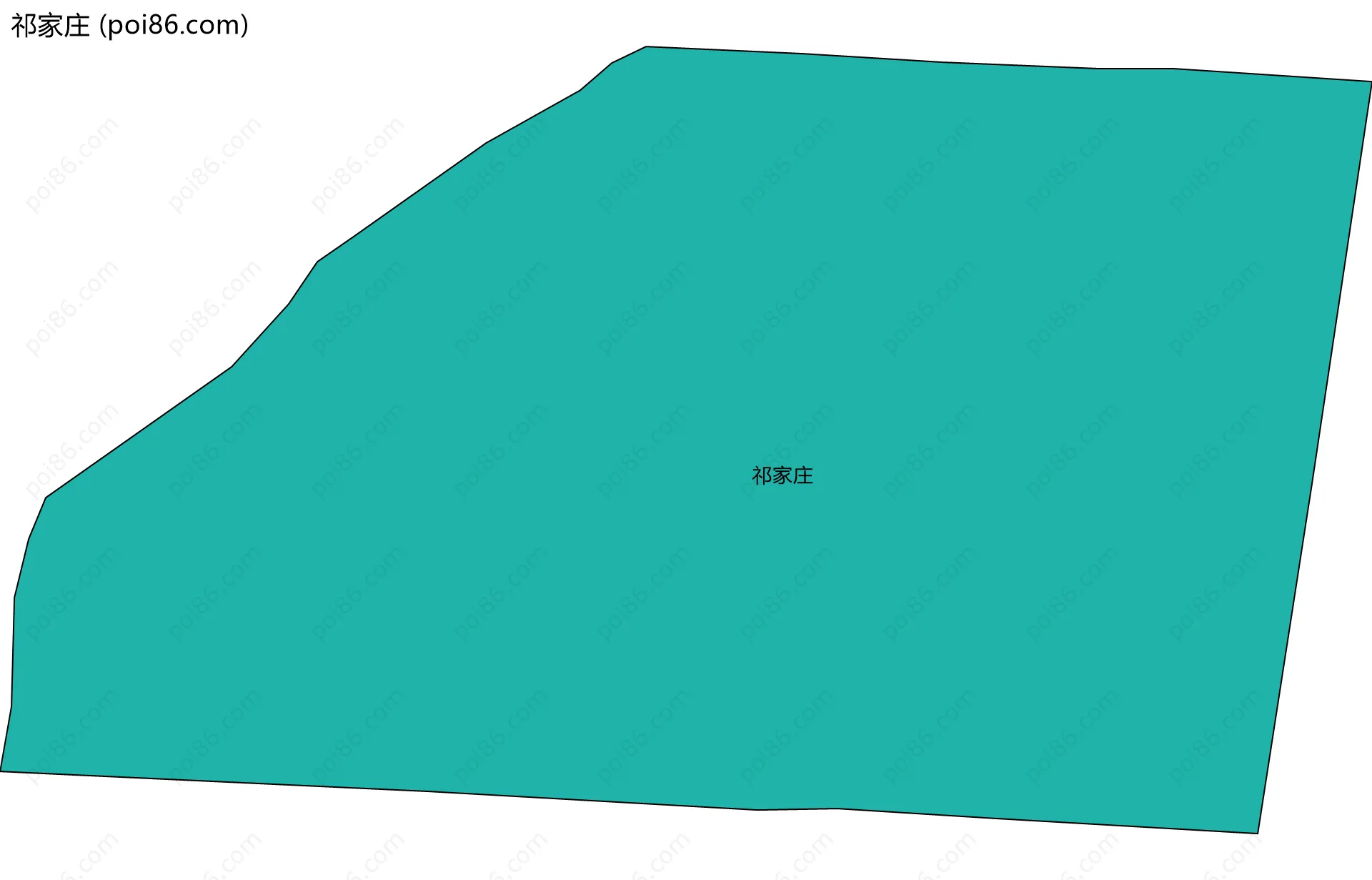 祁家庄边界地图