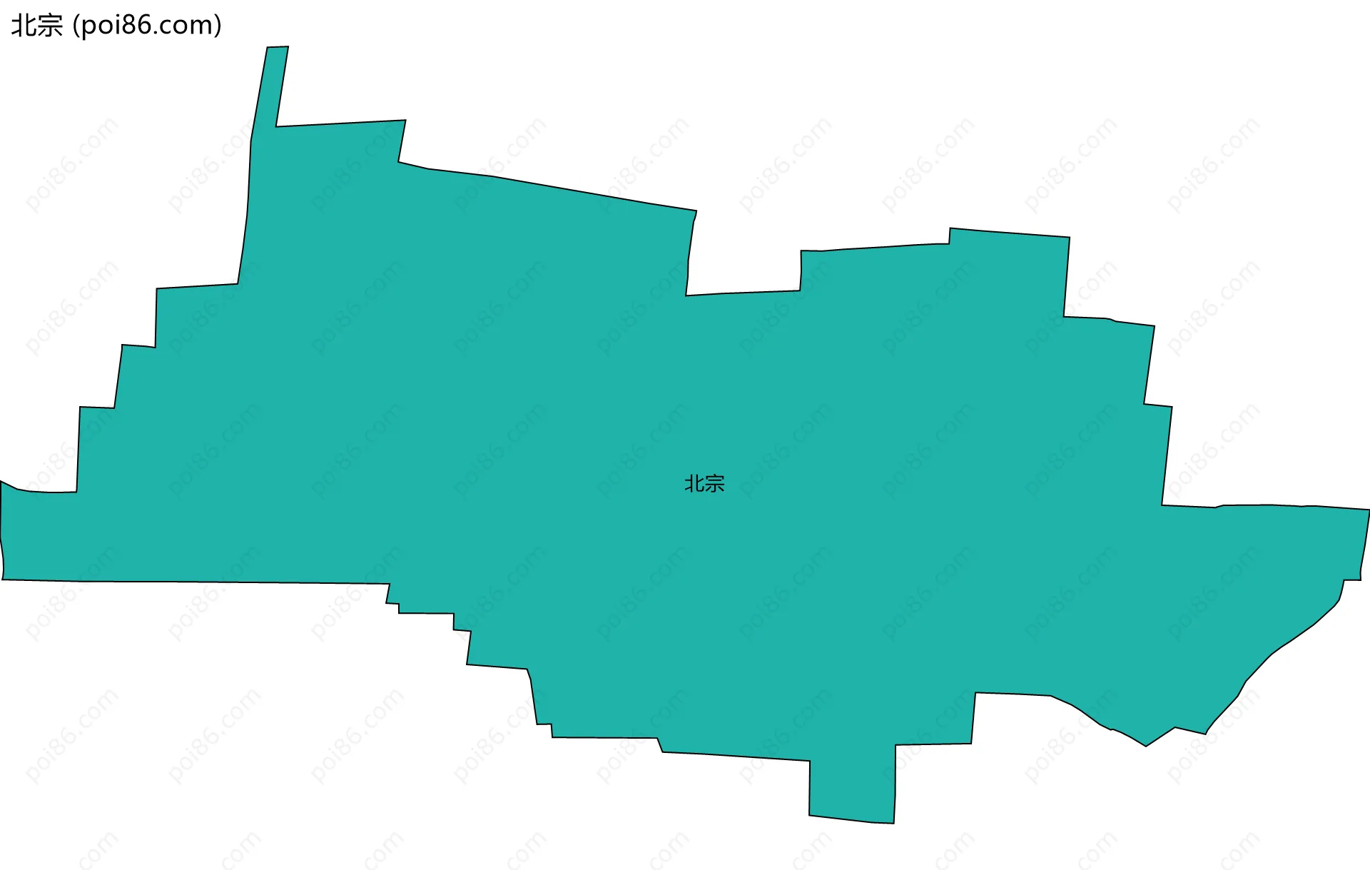 北宗边界地图