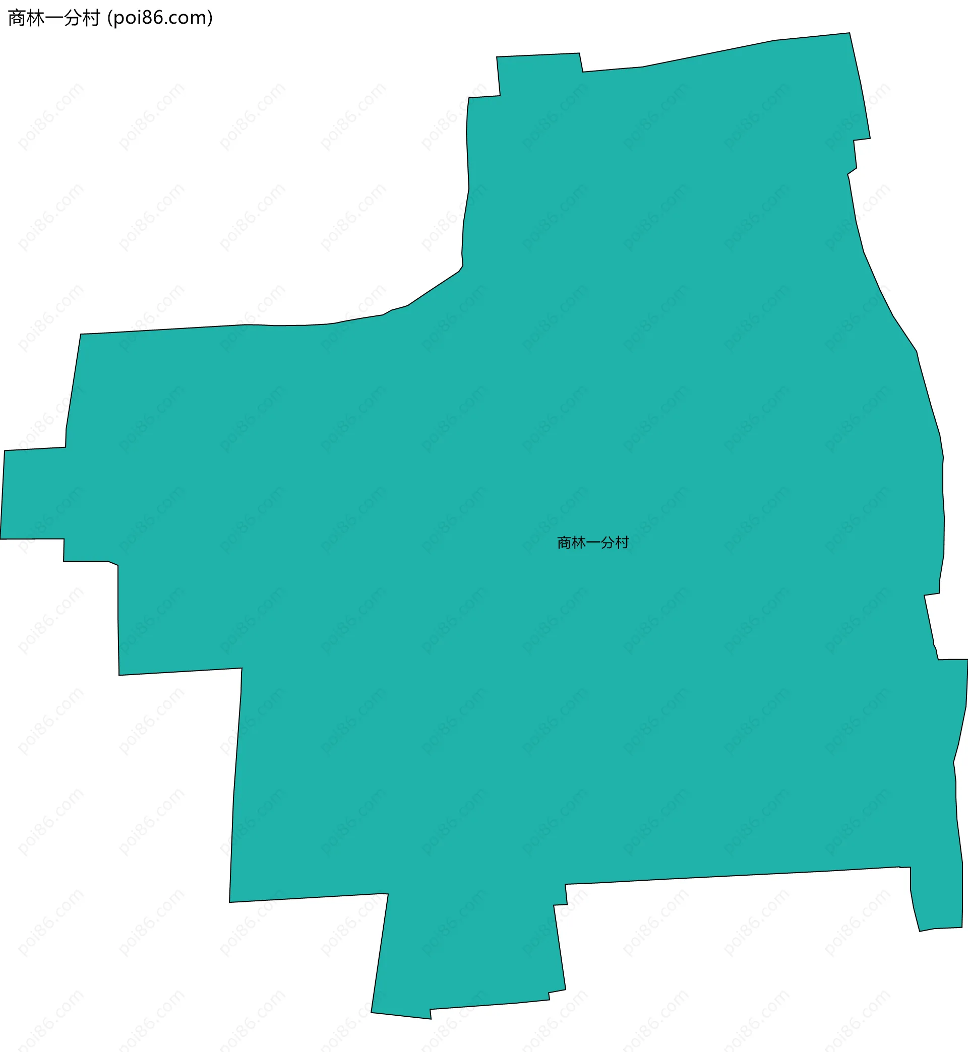 商林一分村边界地图
