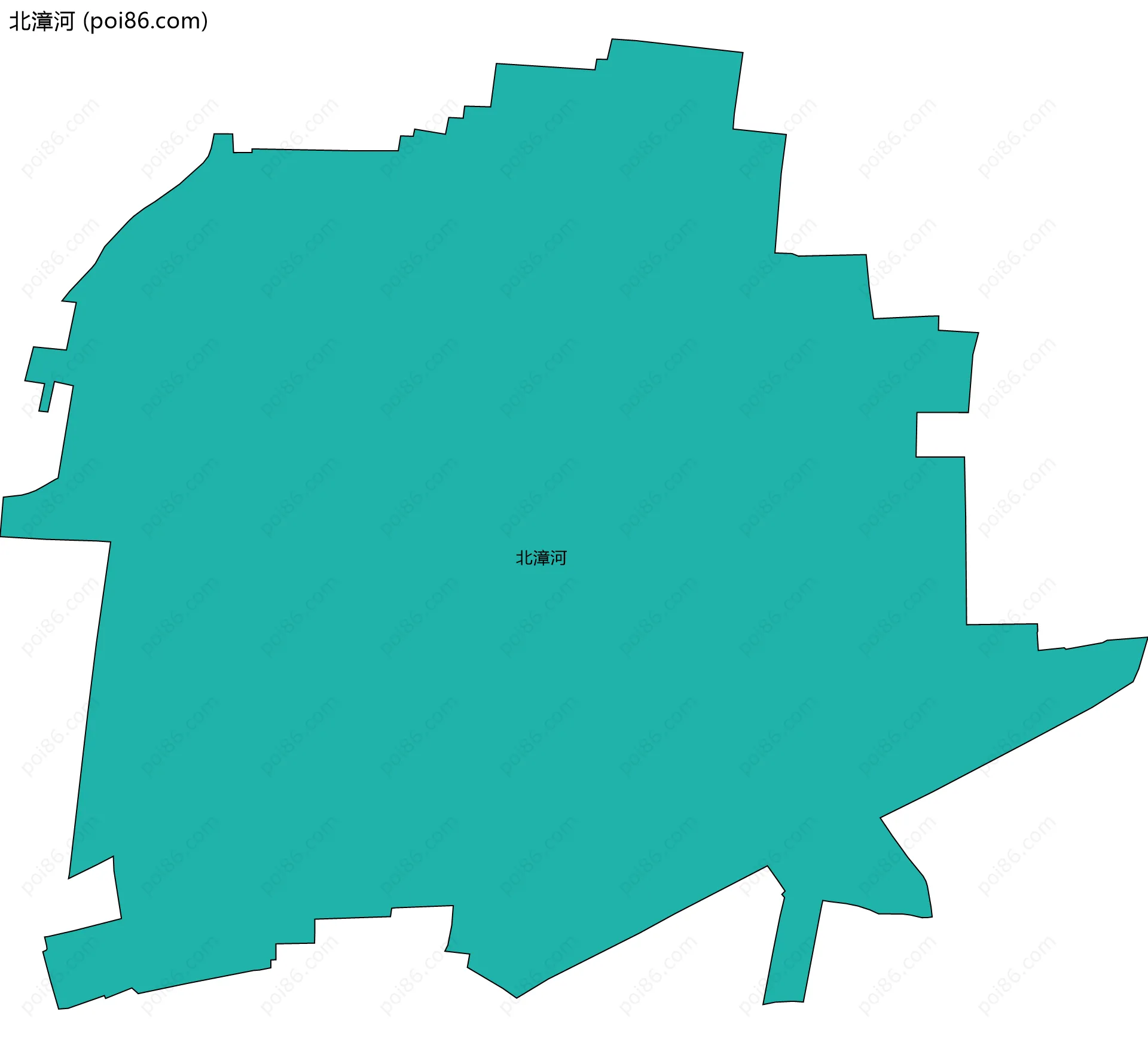 北漳河边界地图