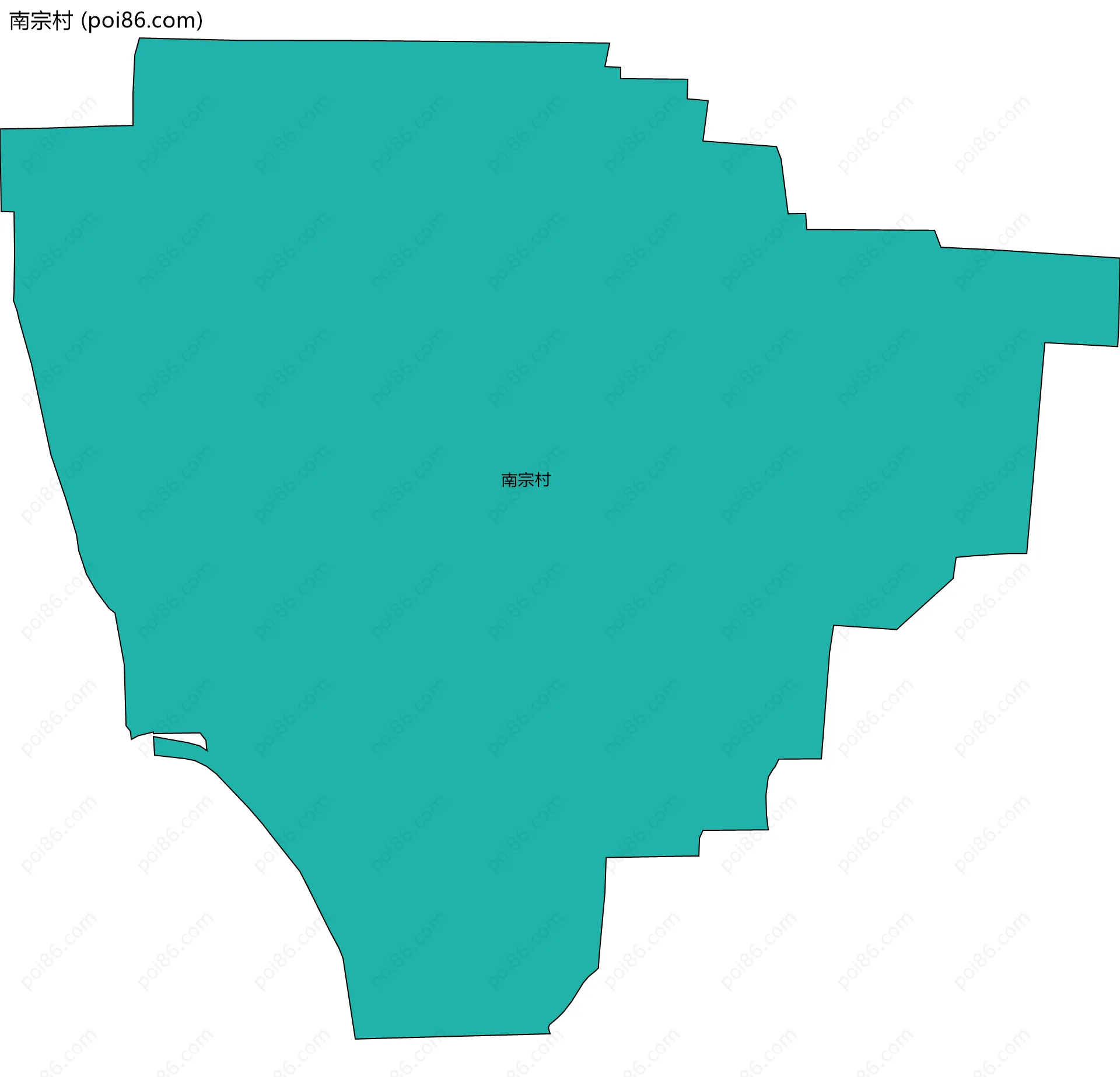 南宗村边界地图