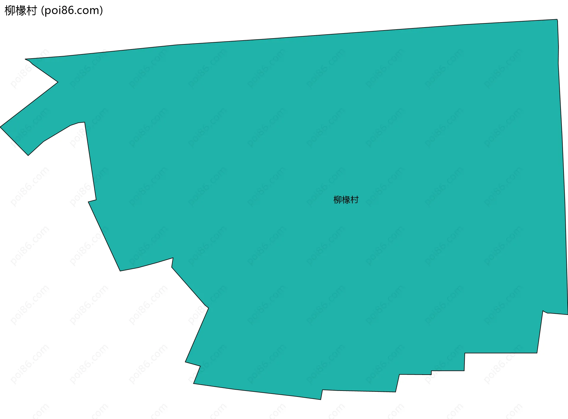 柳椽村边界地图