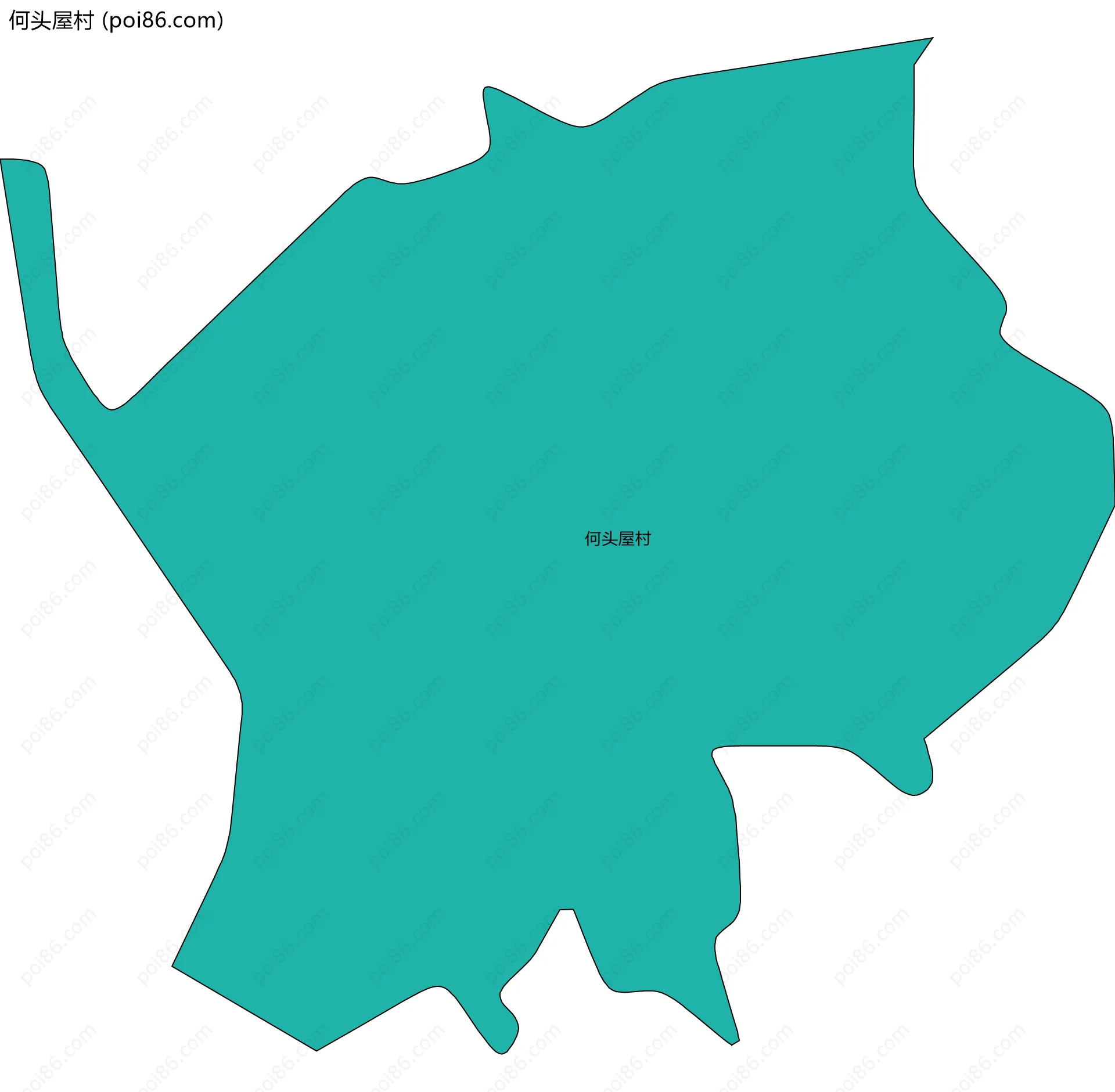 何头屋村边界地图
