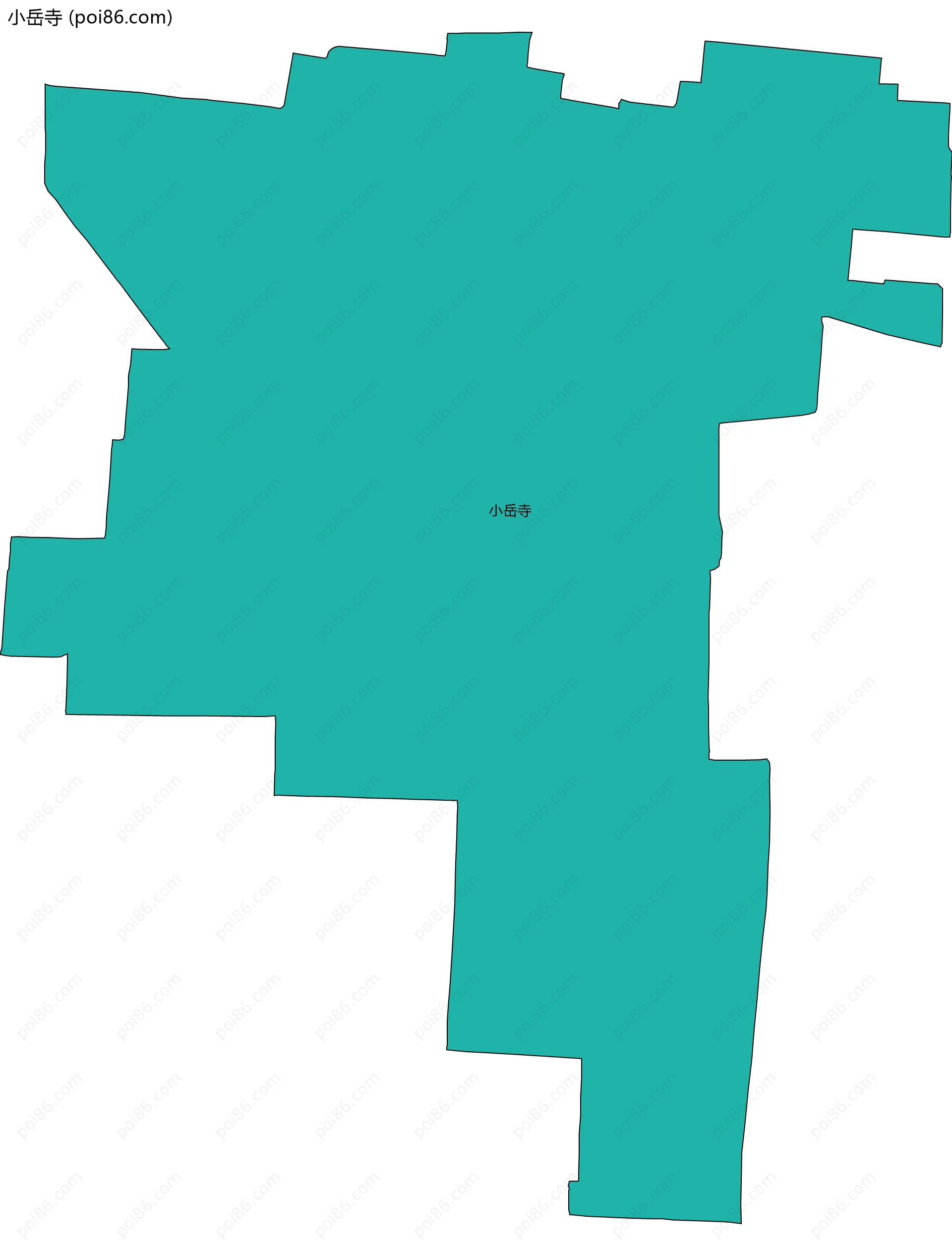 小岳寺边界地图