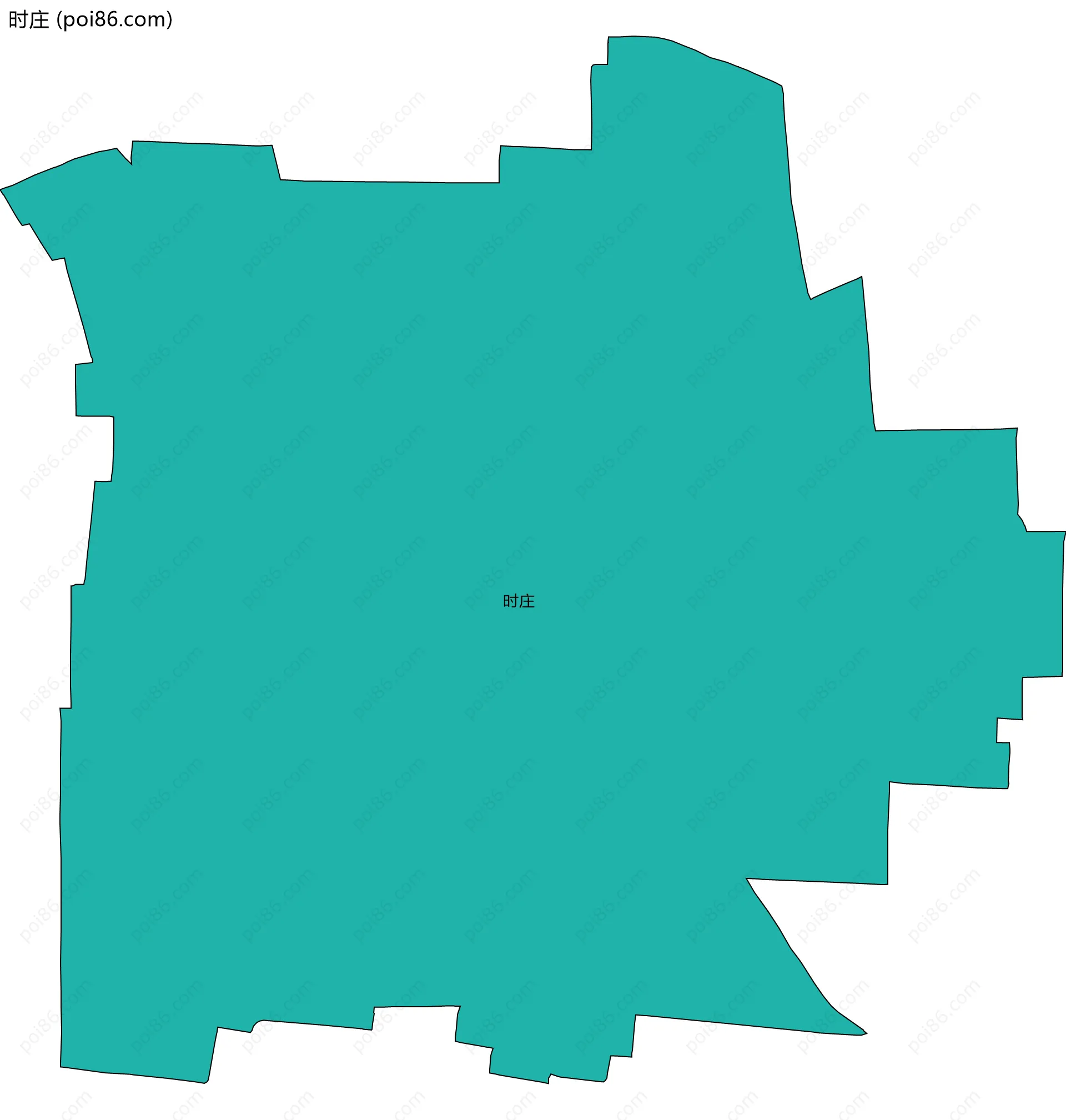 时庄边界地图
