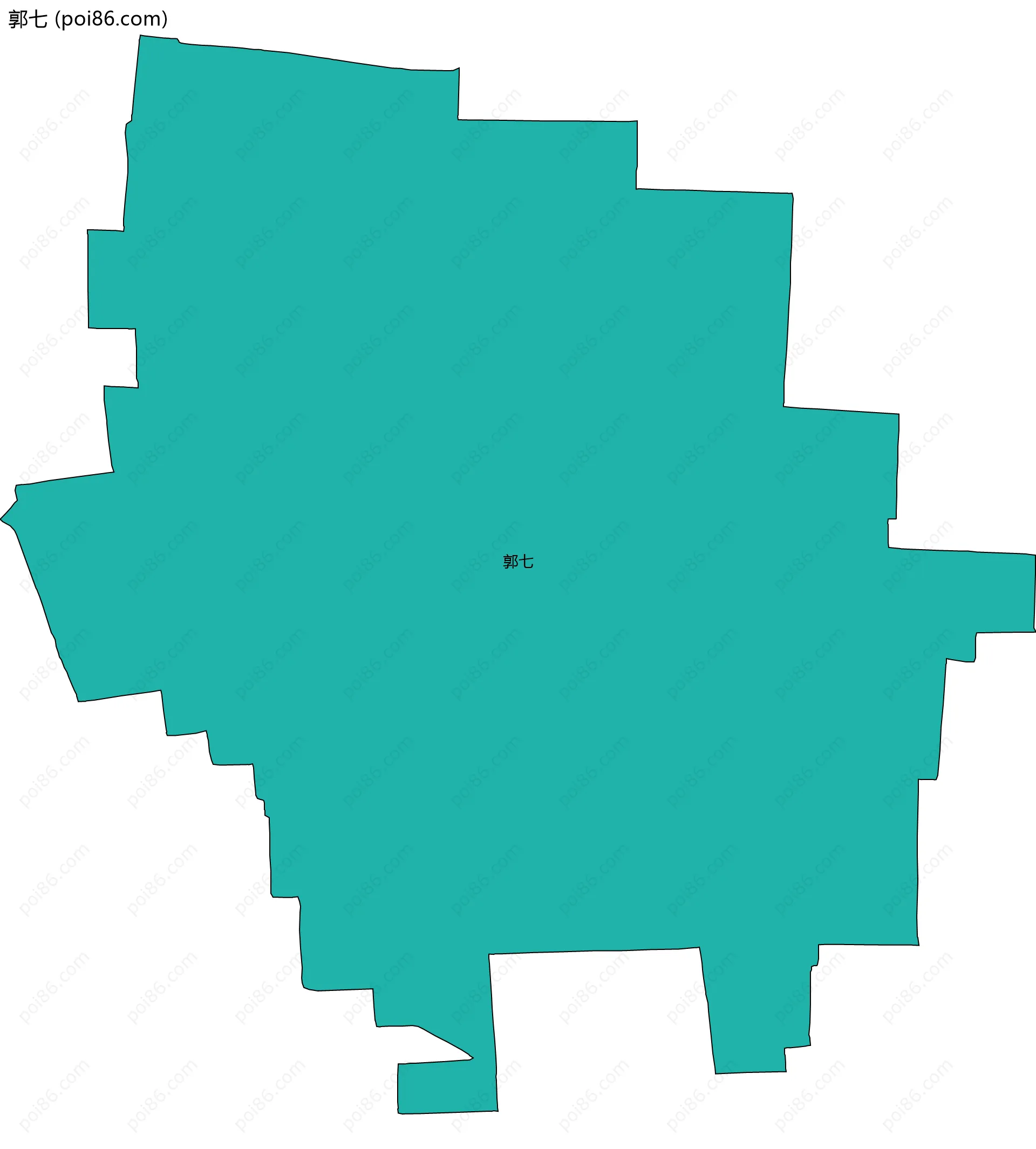 郭七边界地图