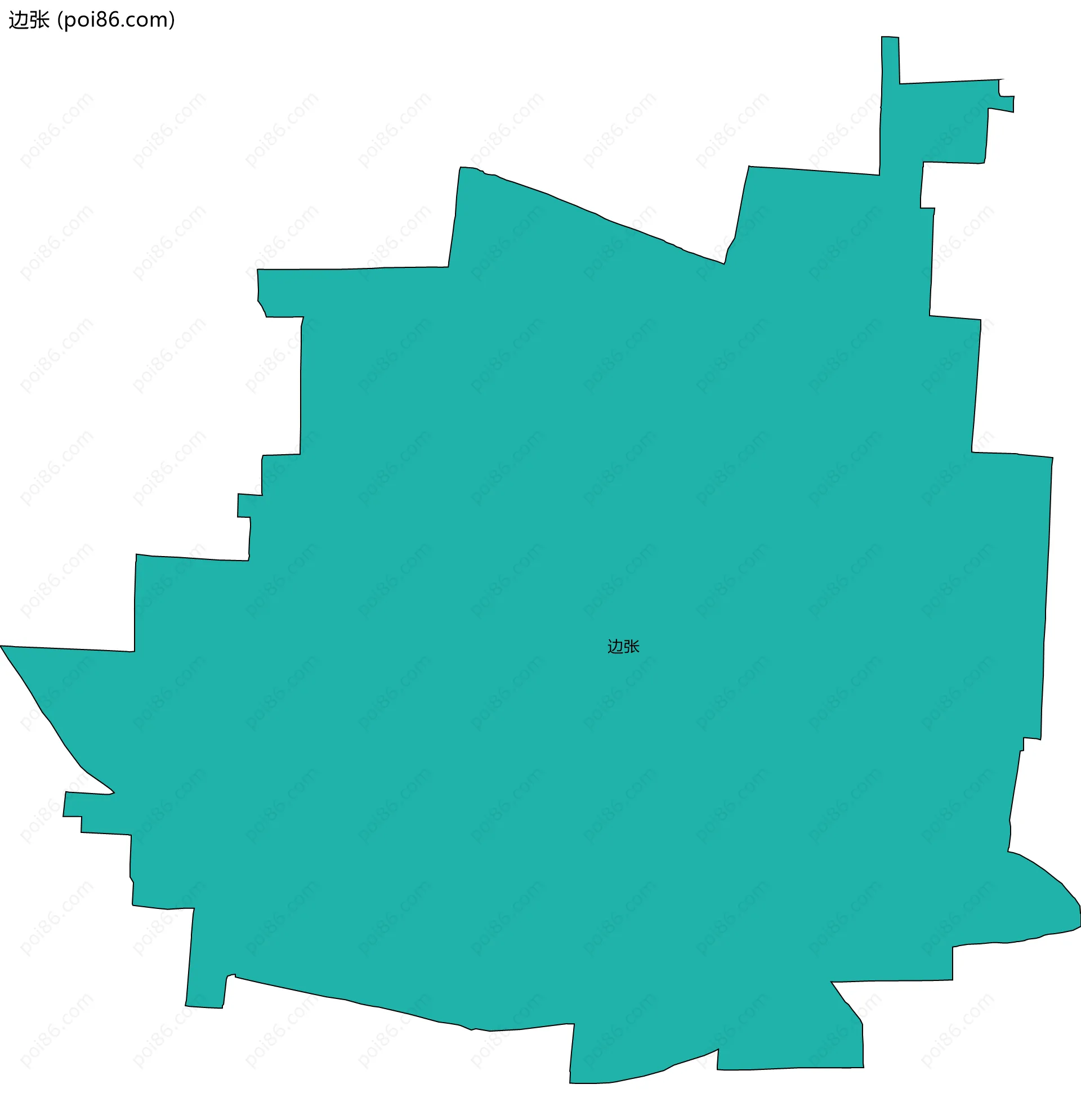 边张边界地图