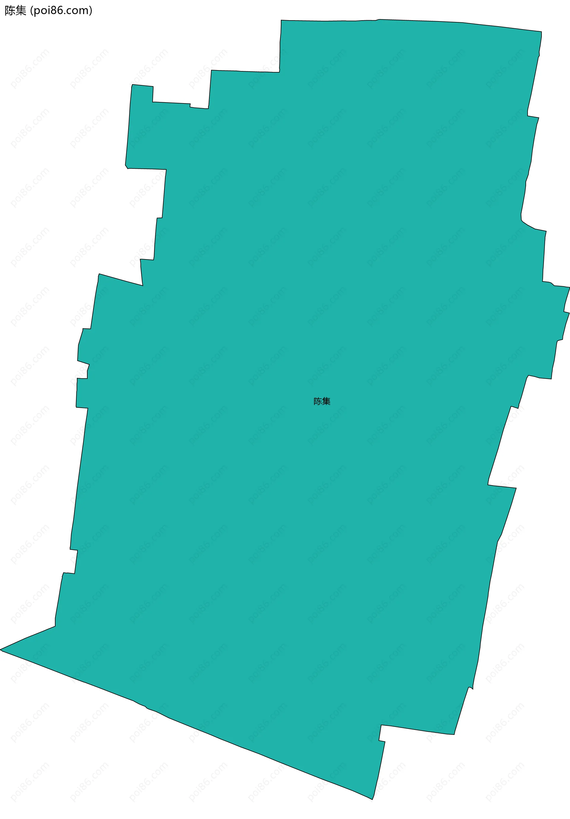 陈集边界地图
