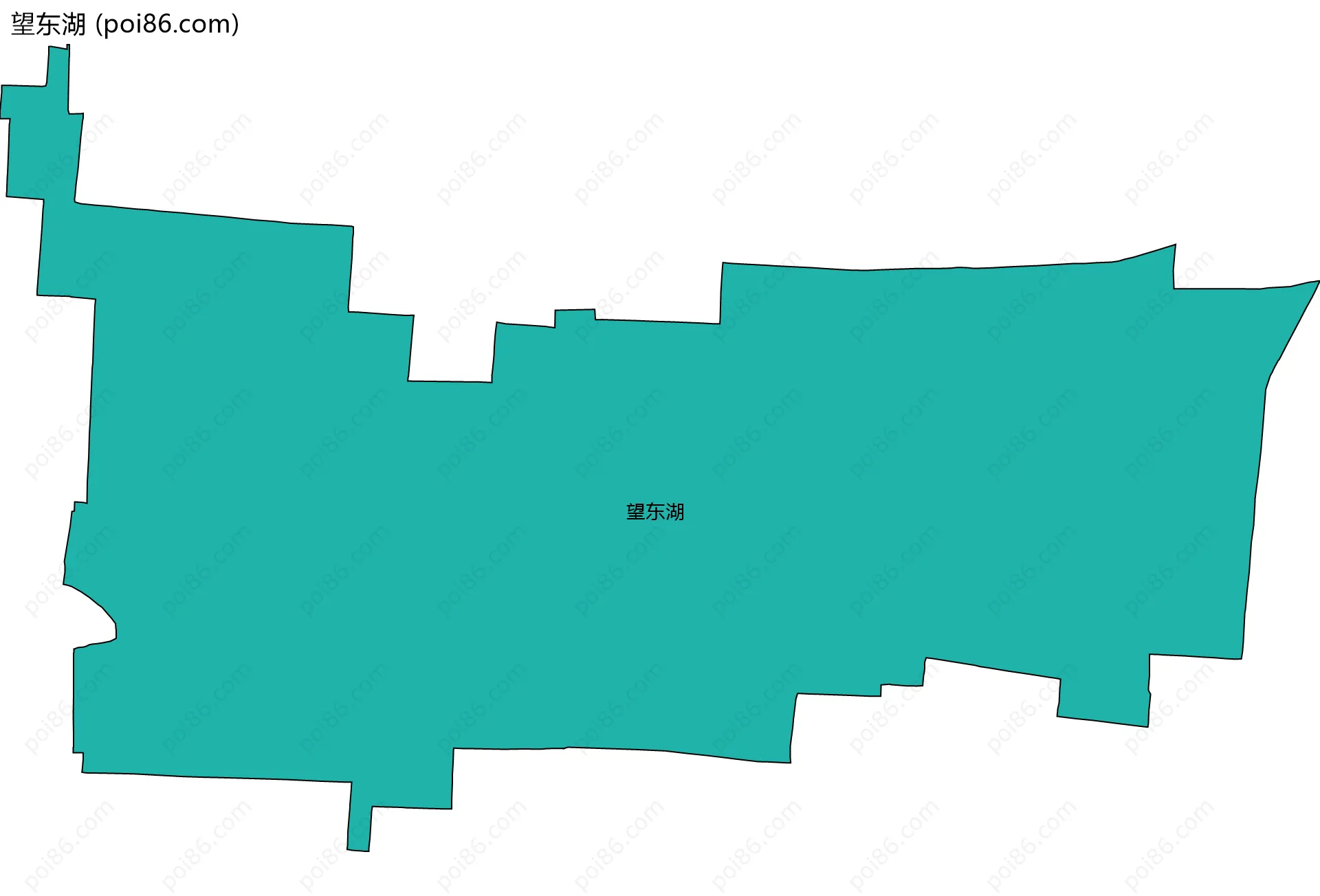 望东湖边界地图