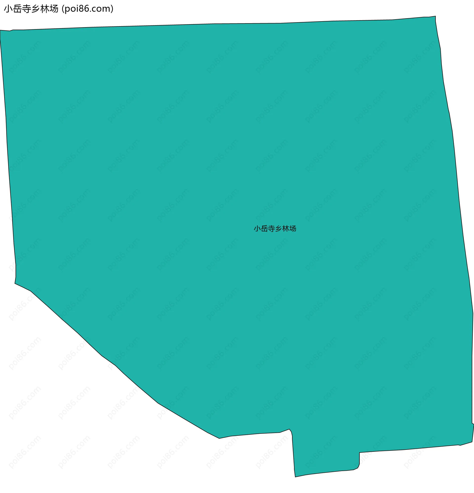 小岳寺乡林场边界地图