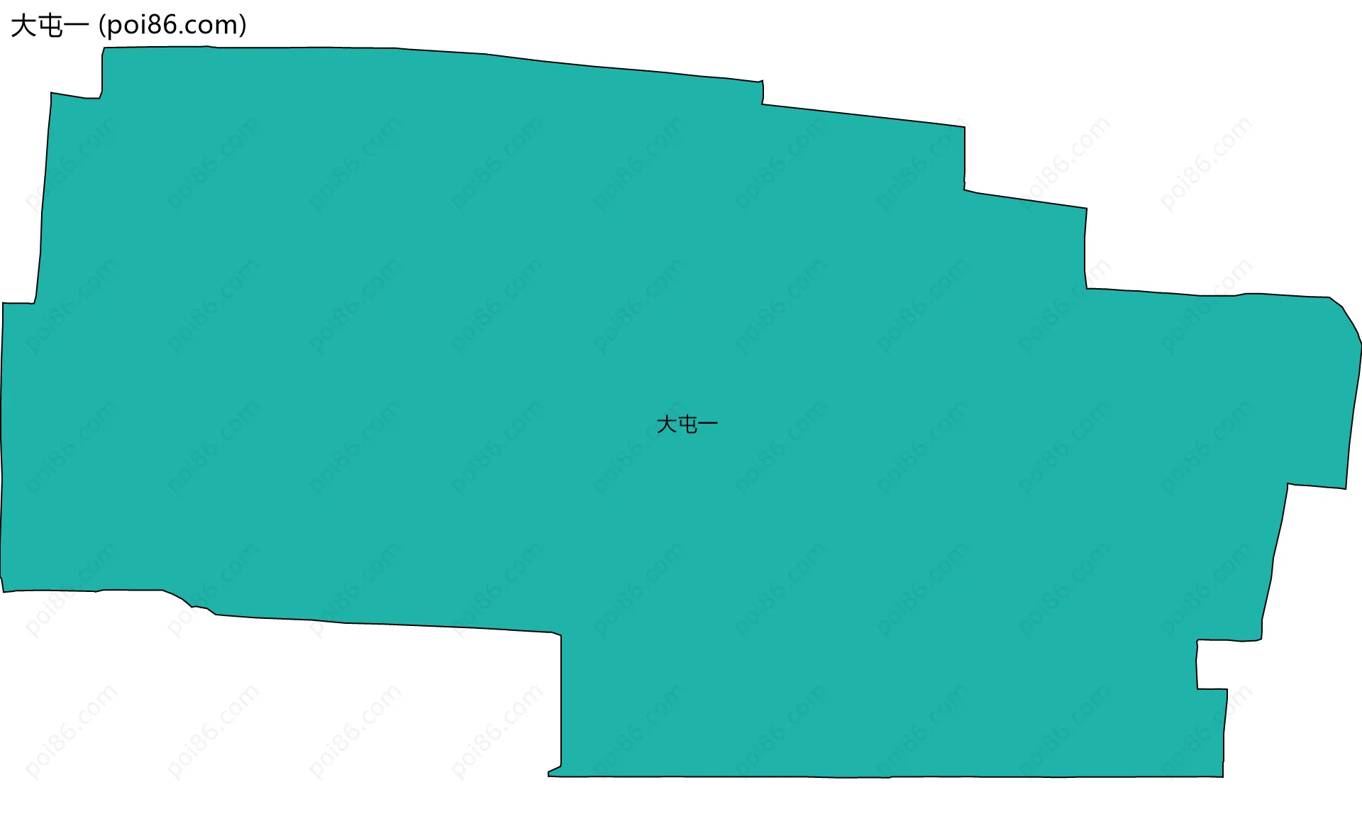 大屯一边界地图