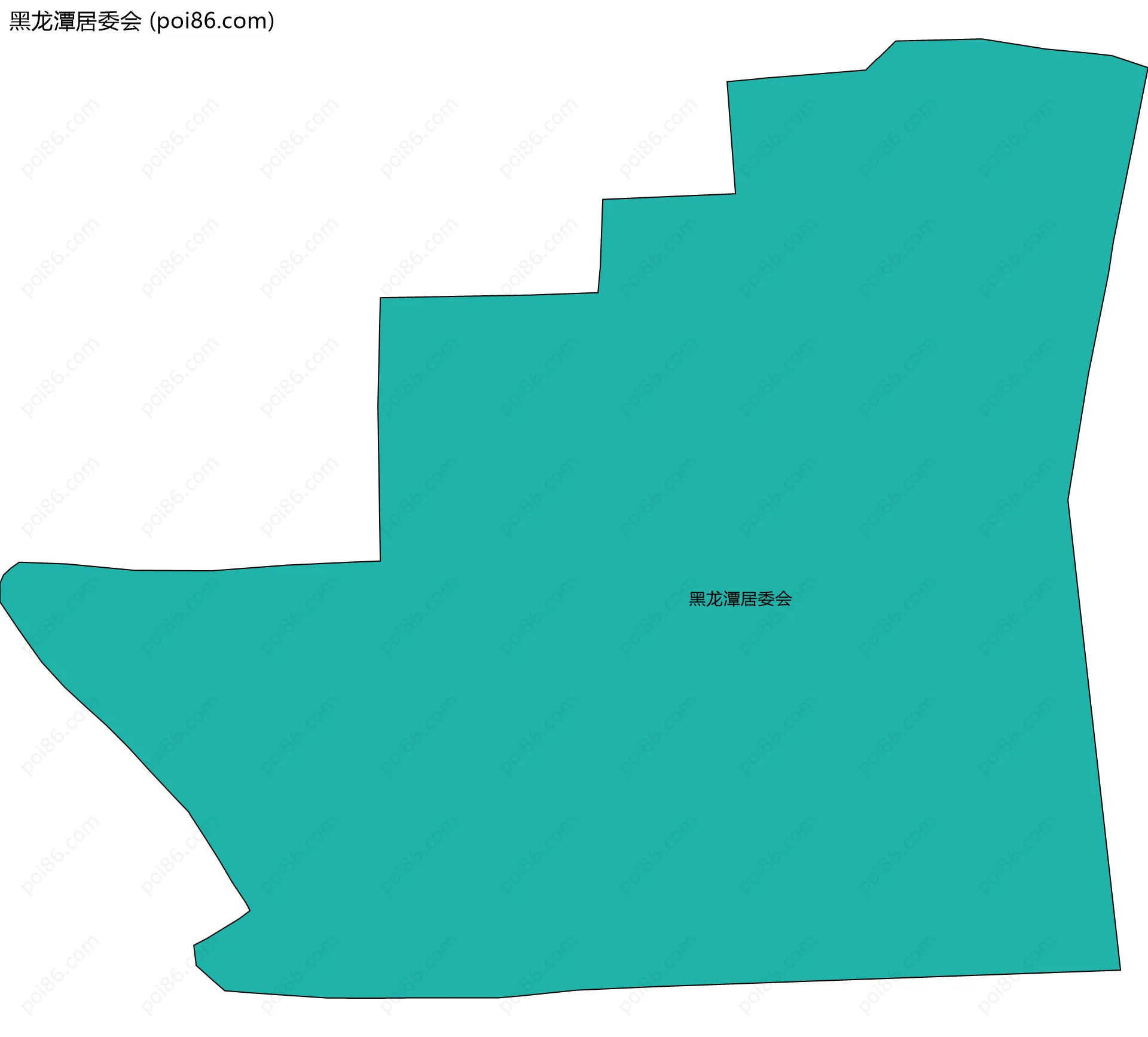 黑龙潭居委会边界地图