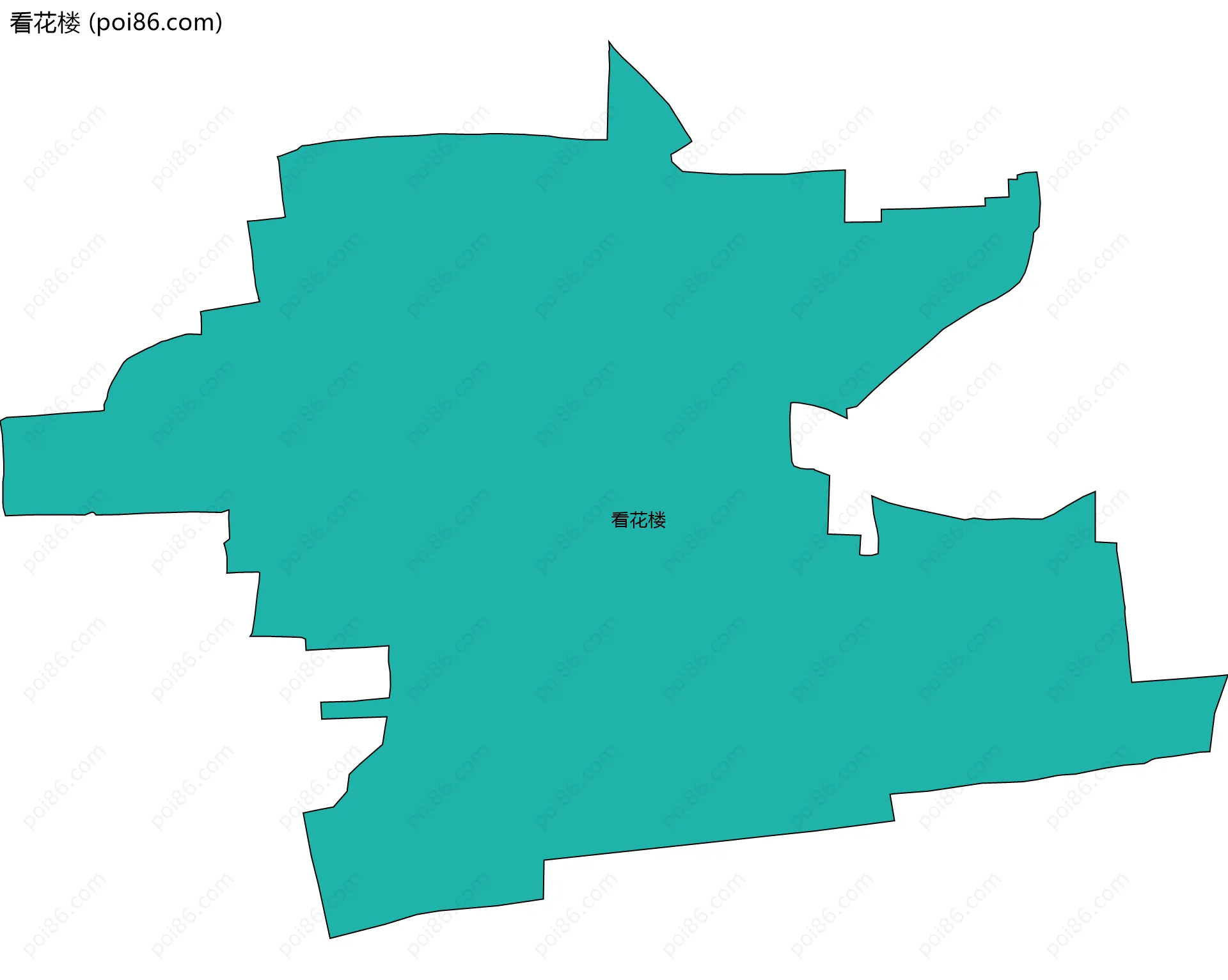 看花楼边界地图