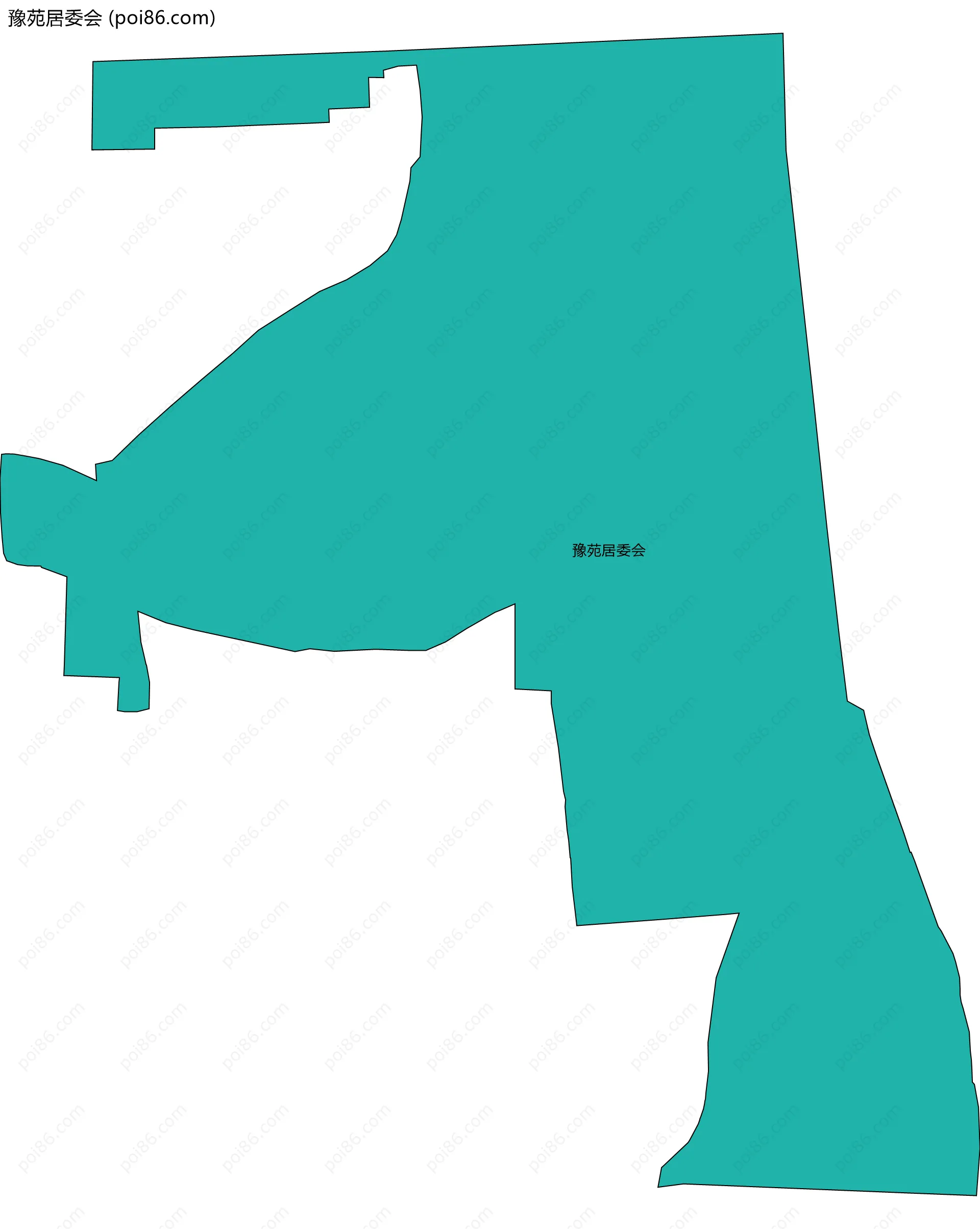 豫苑居委会边界地图