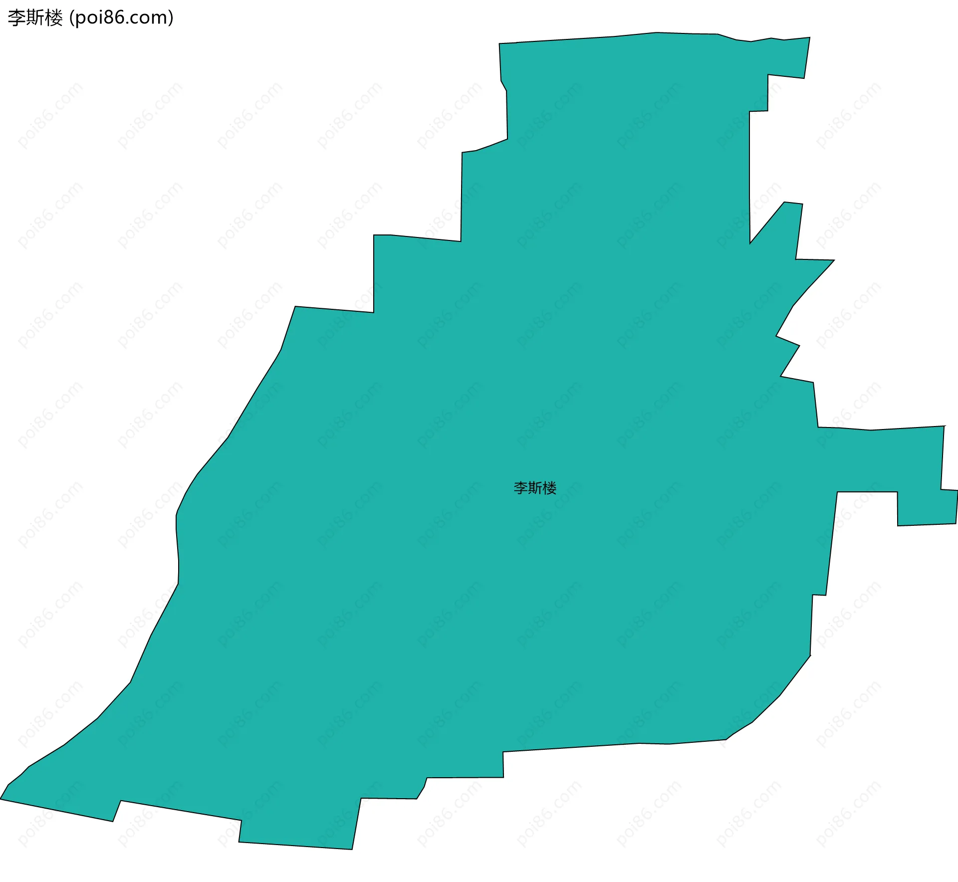 李斯楼边界地图