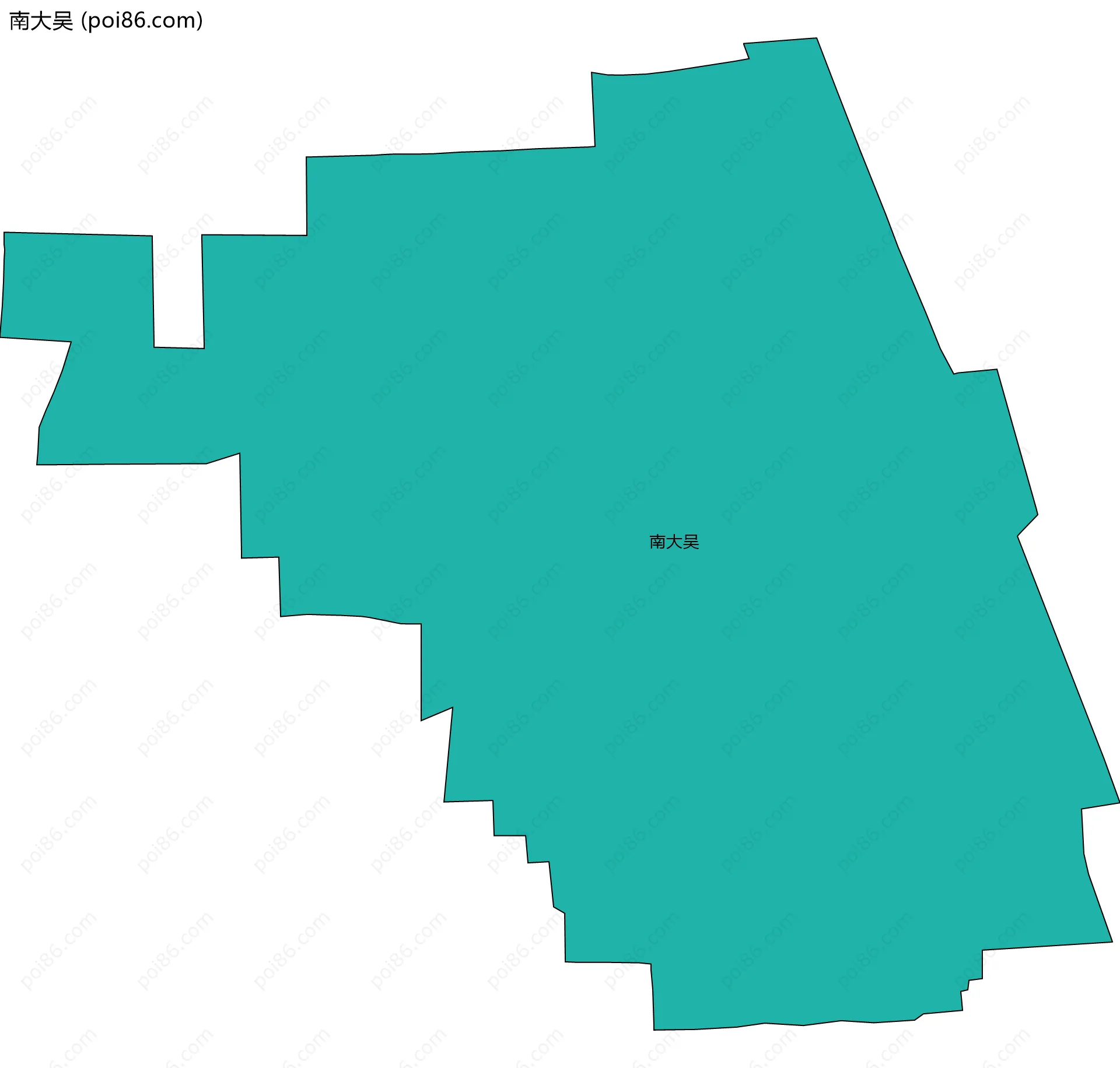 南大吴边界地图
