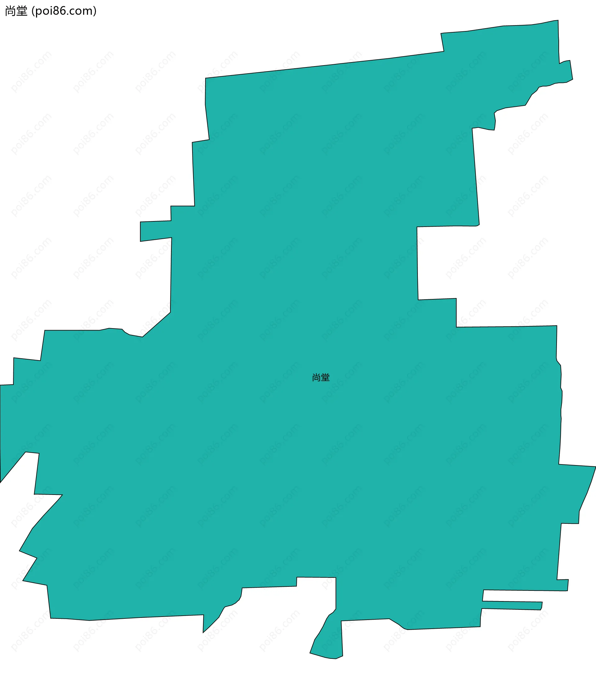尚堂边界地图
