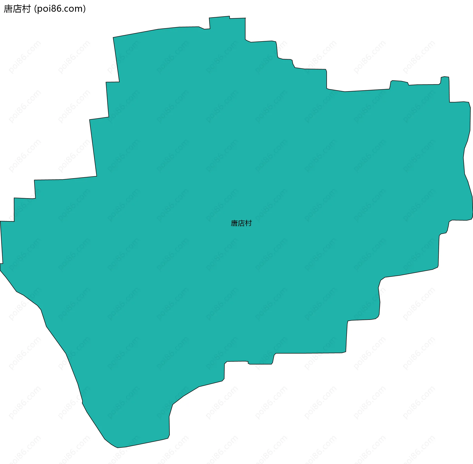 唐店村边界地图