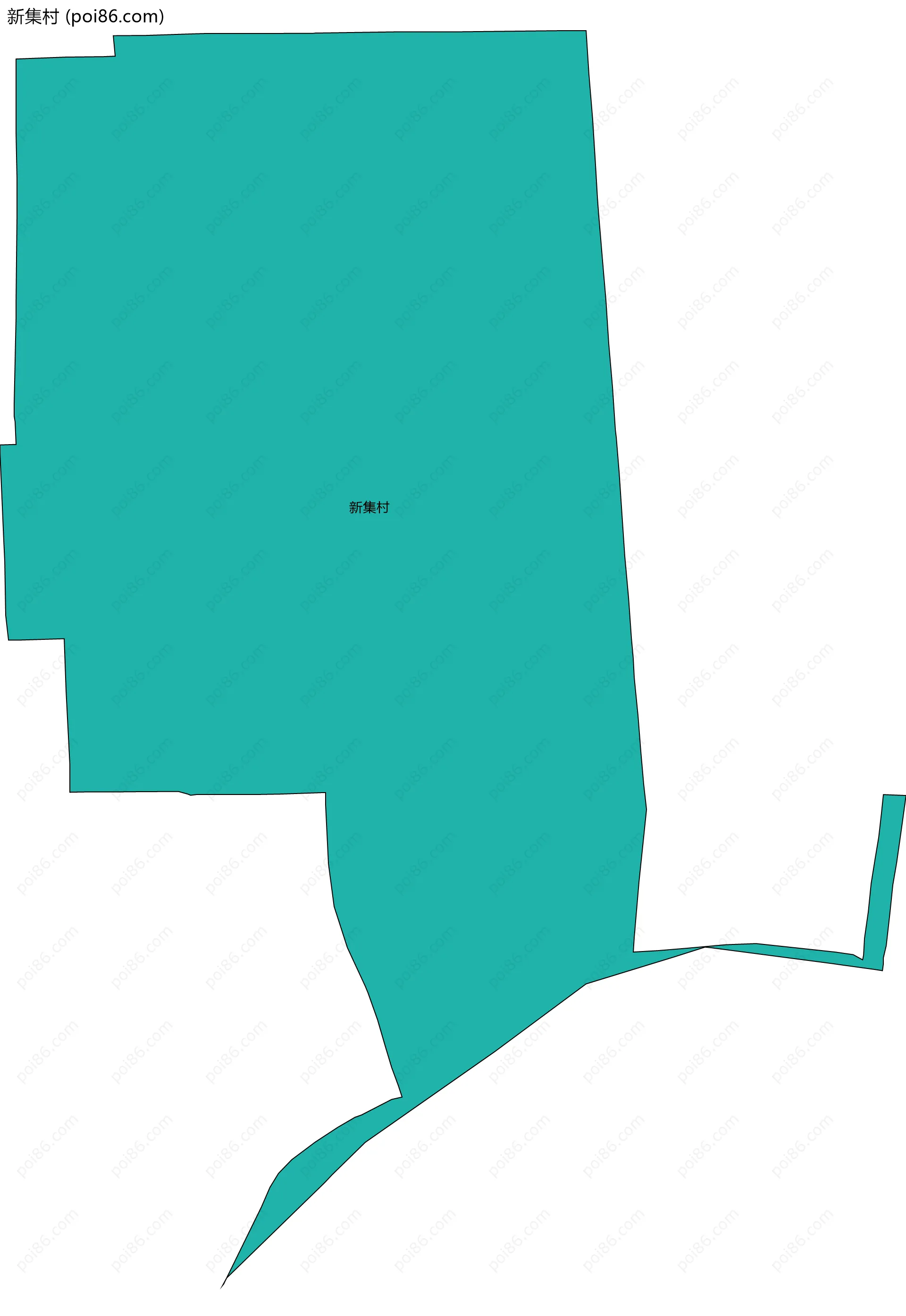 新集村边界地图
