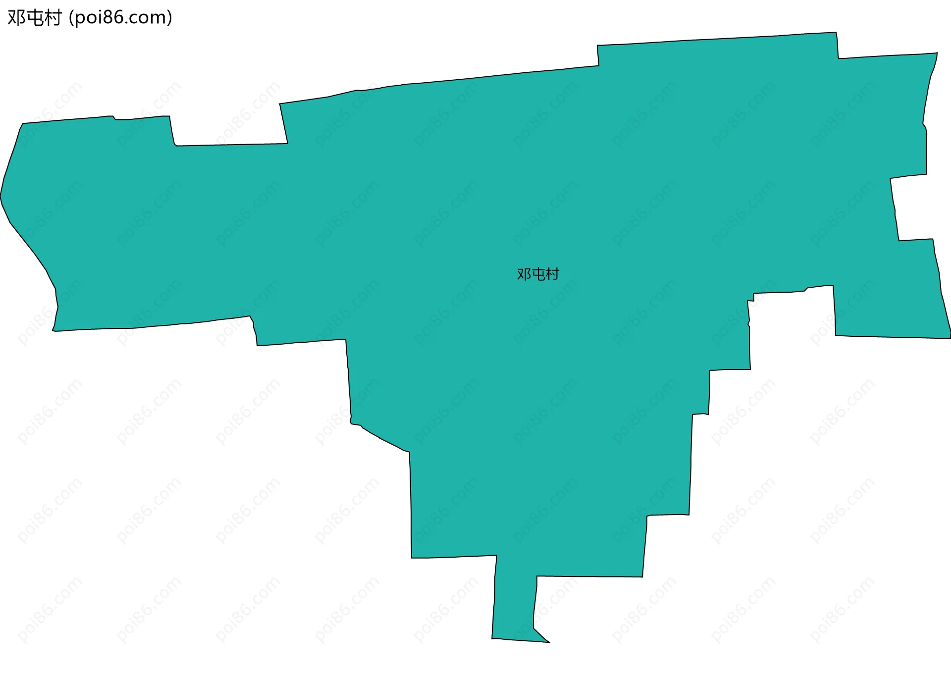 邓屯村边界地图