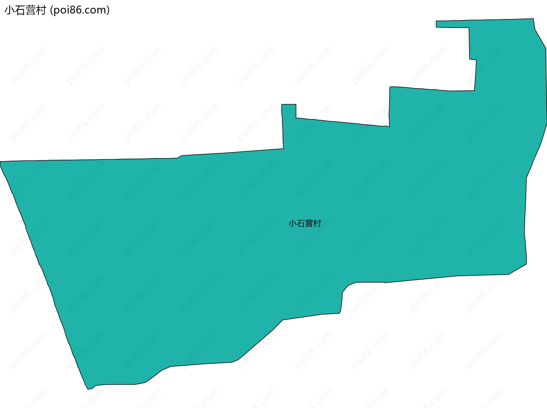 小石营村边界地图