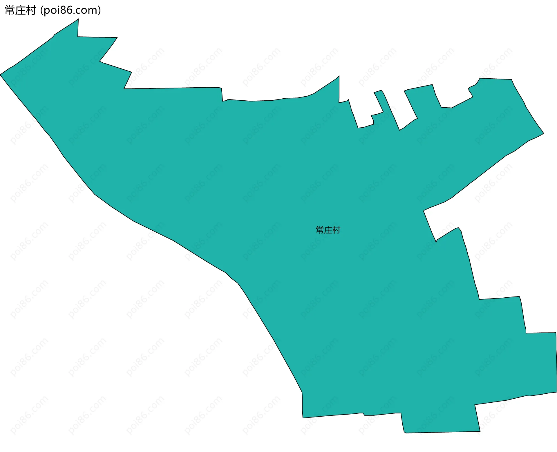 常庄村边界地图