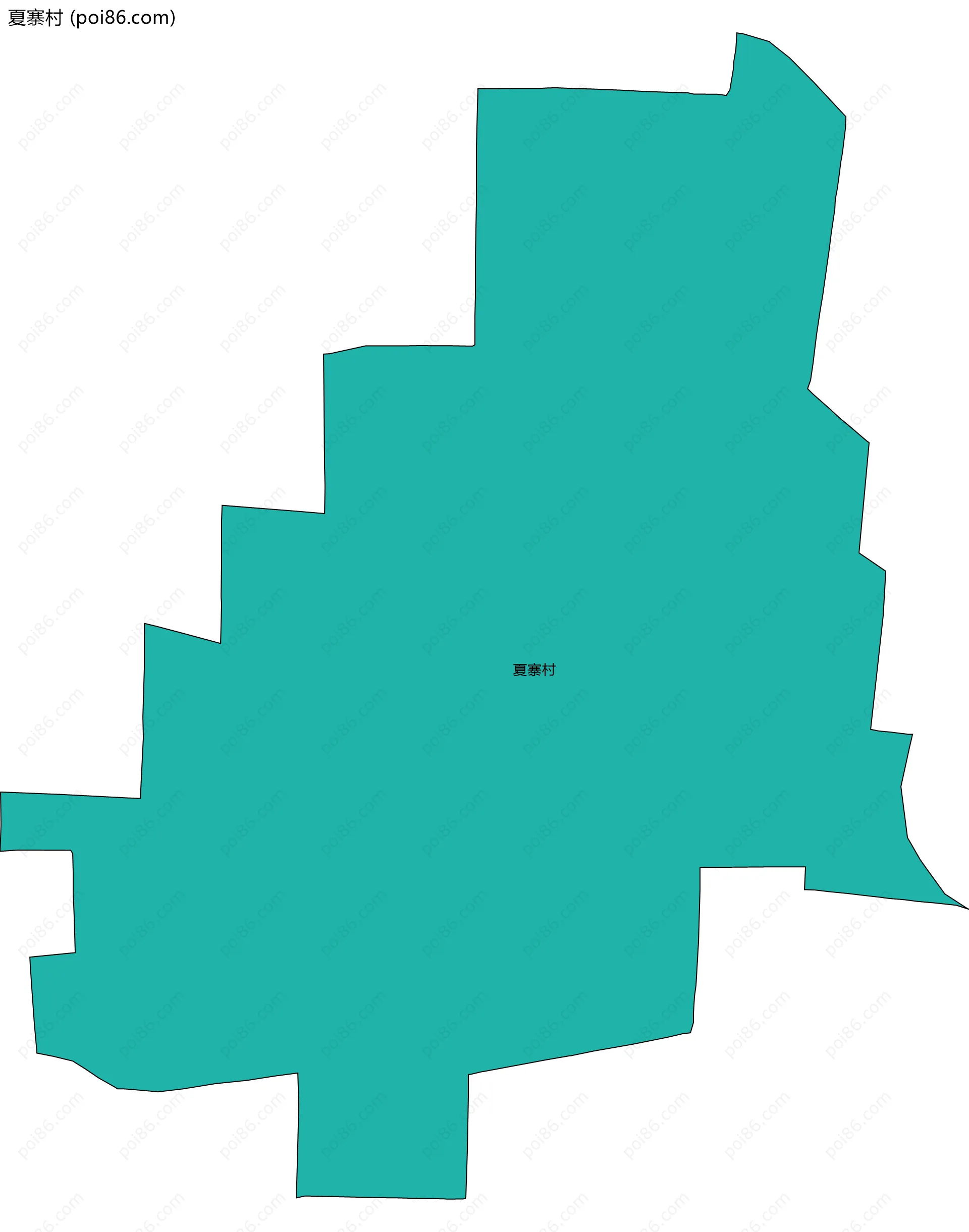 夏寨村边界地图