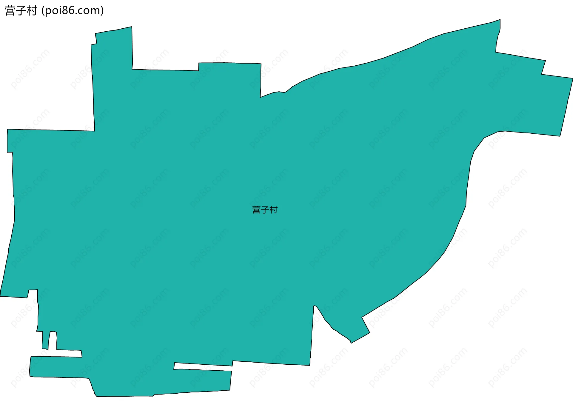 营子村边界地图