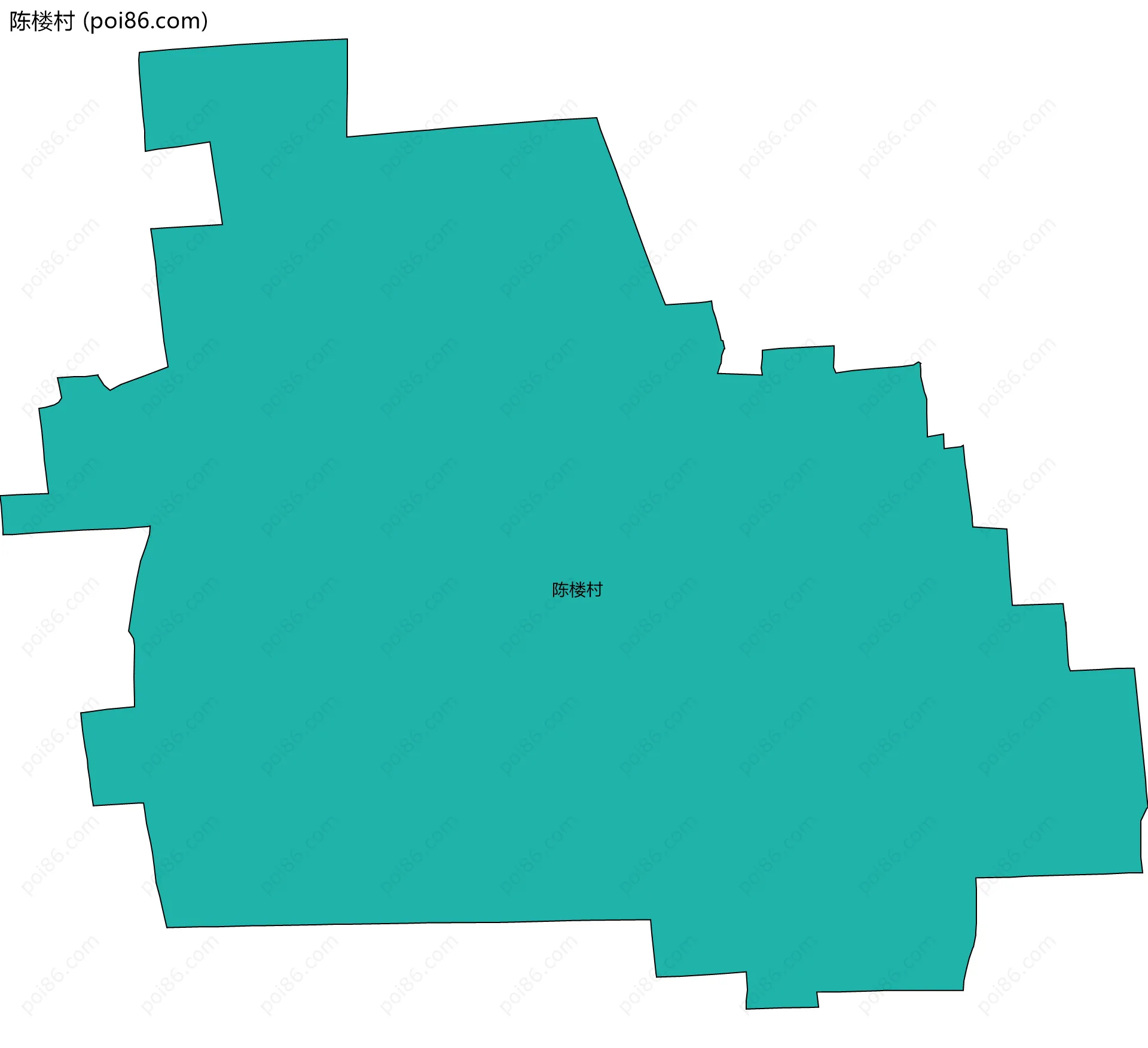 陈楼村边界地图