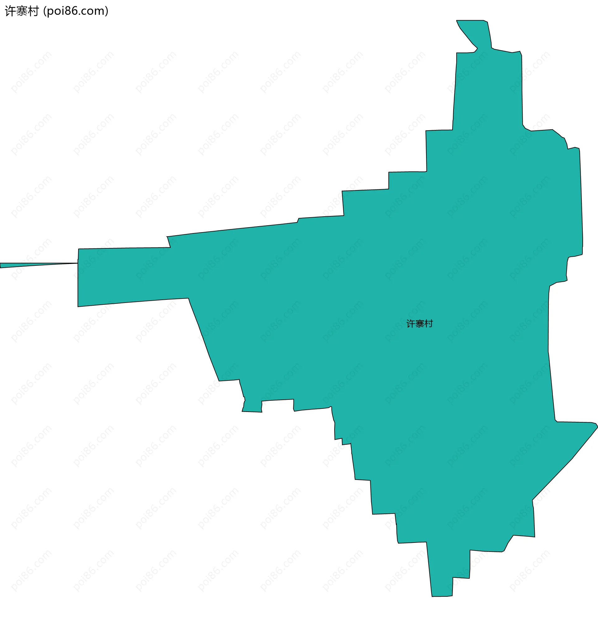 许寨村边界地图