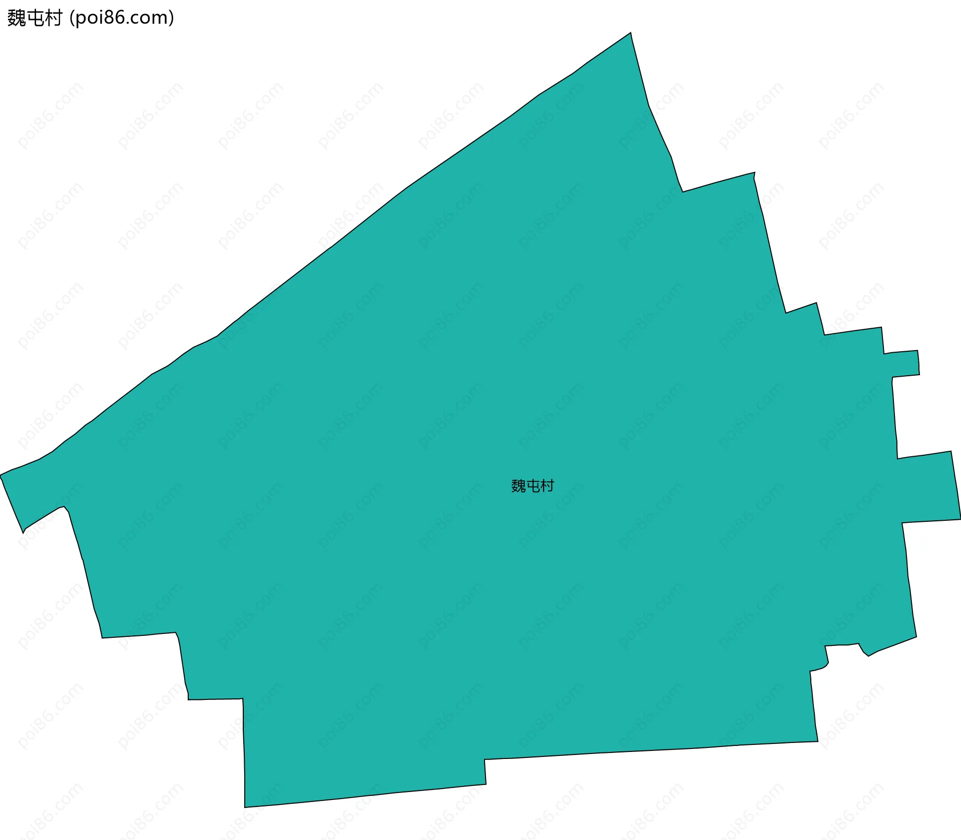 魏屯村边界地图