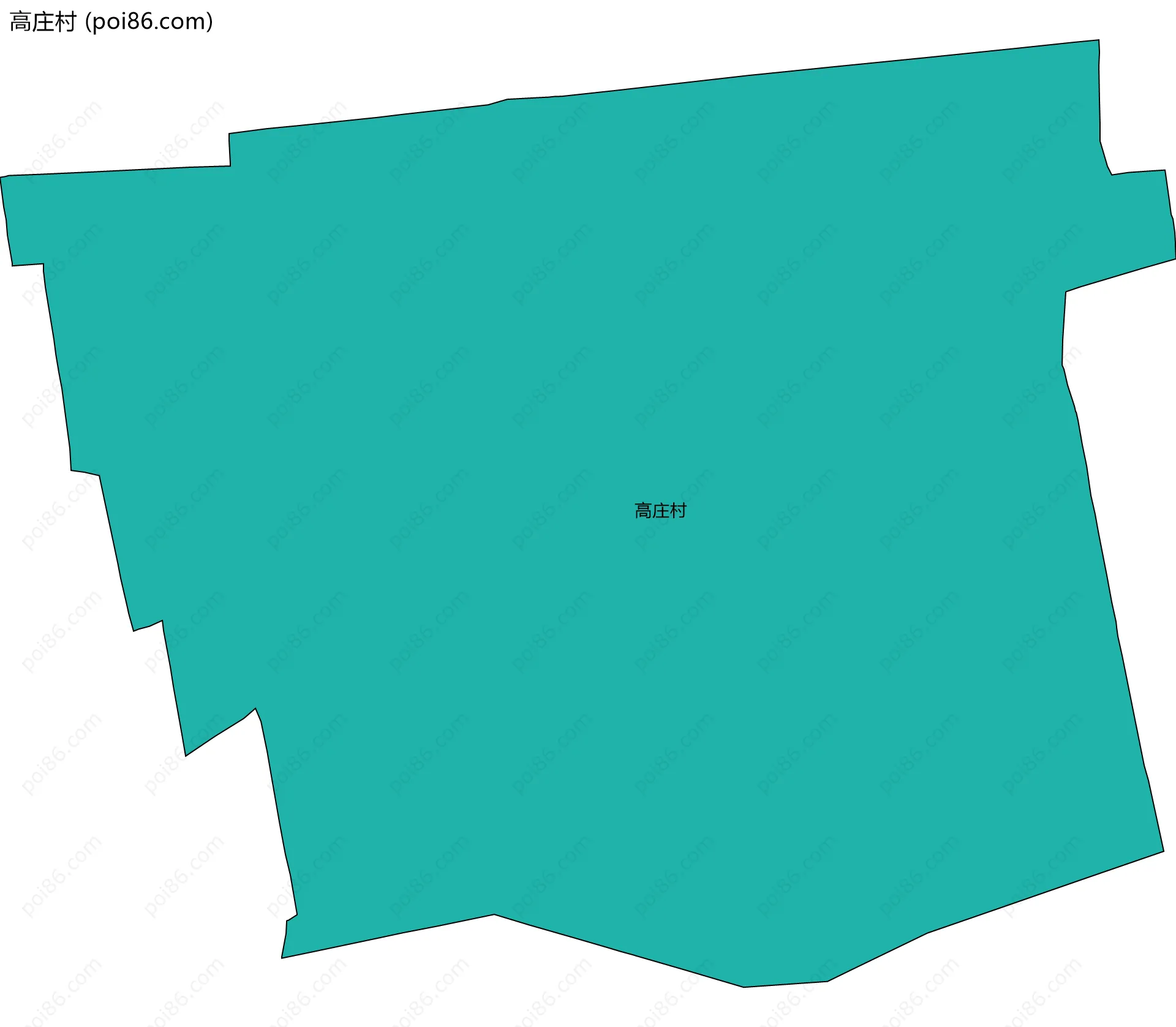 高庄村边界地图
