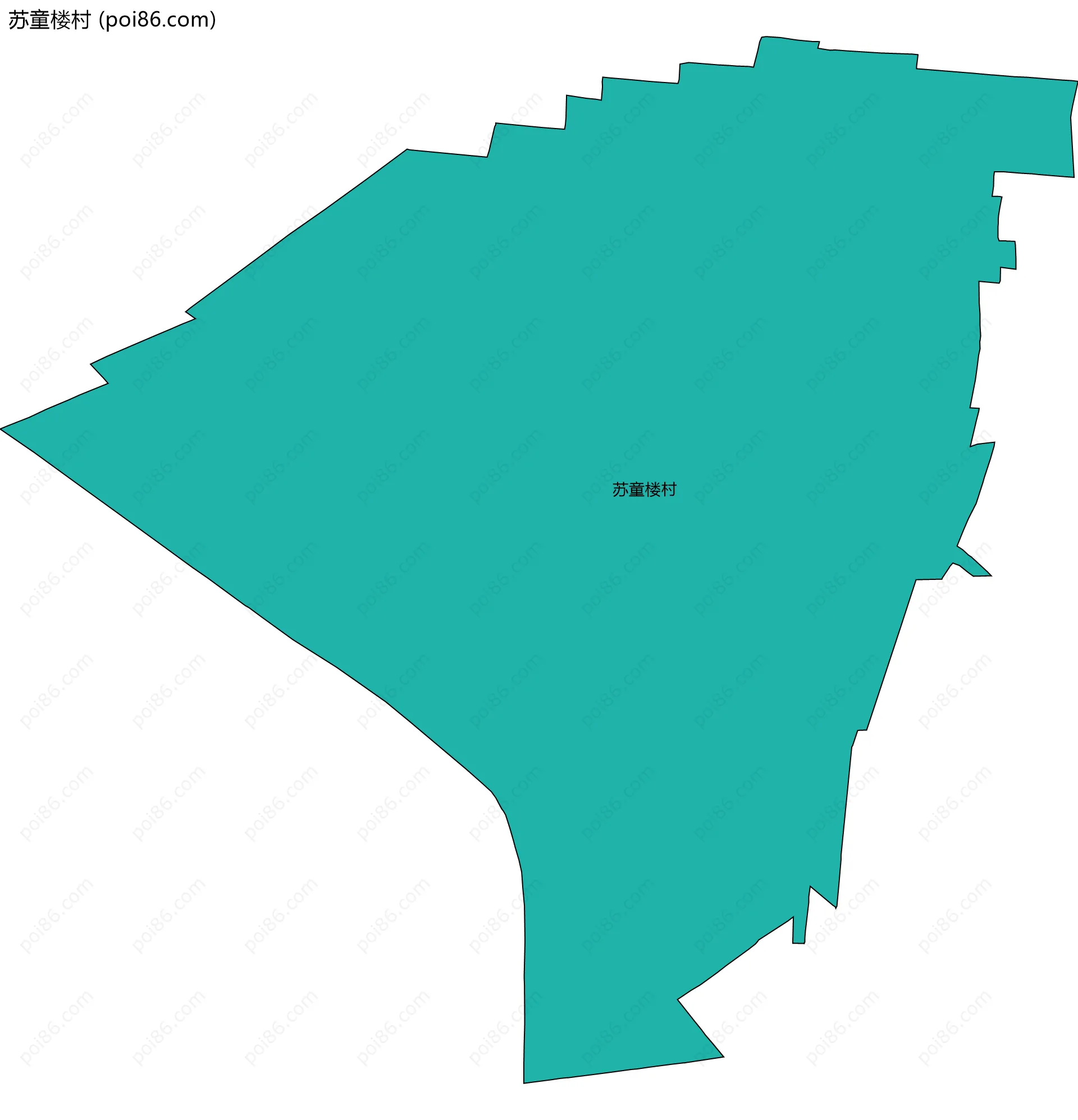 苏童楼村边界地图