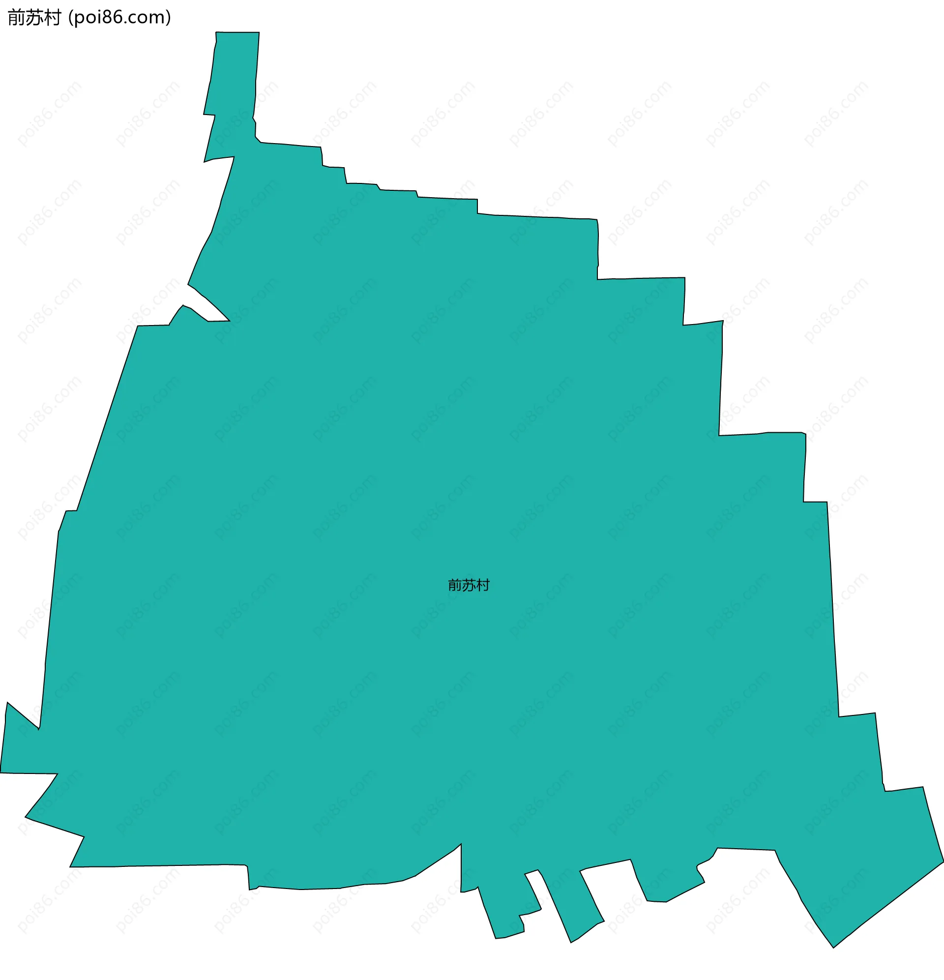 前苏村边界地图