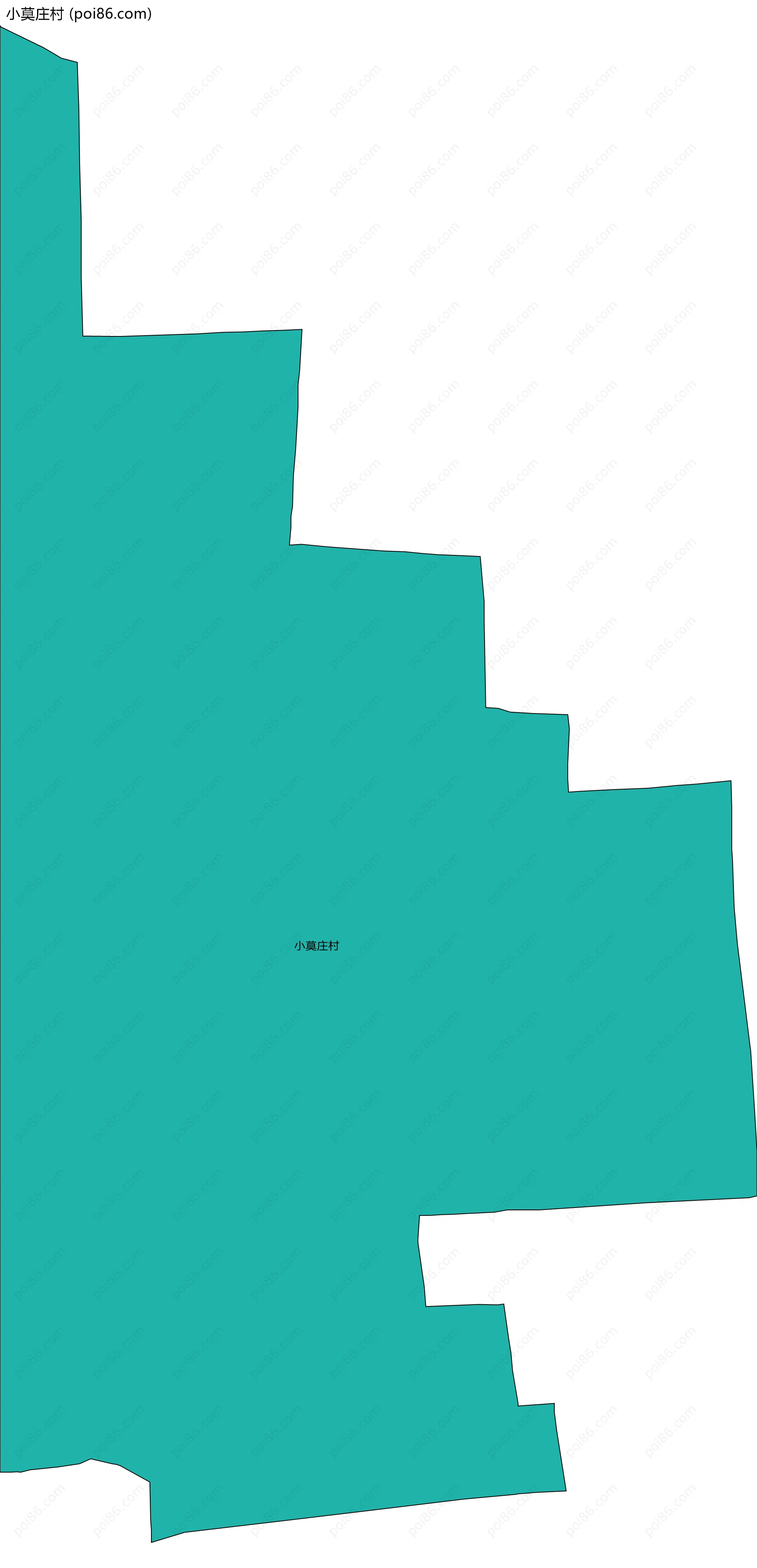 小莫庄村边界地图