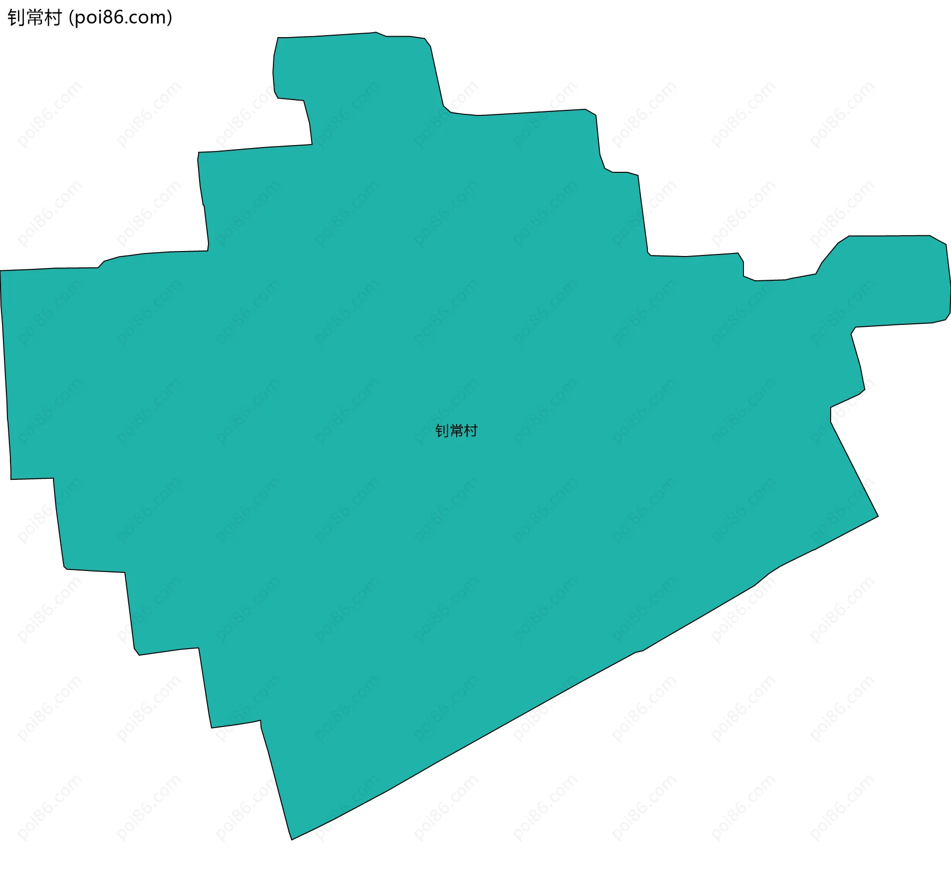 钊常村边界地图