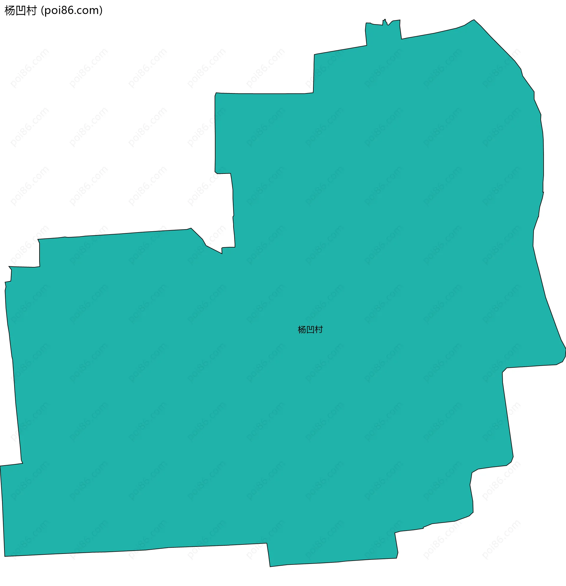 杨凹村边界地图