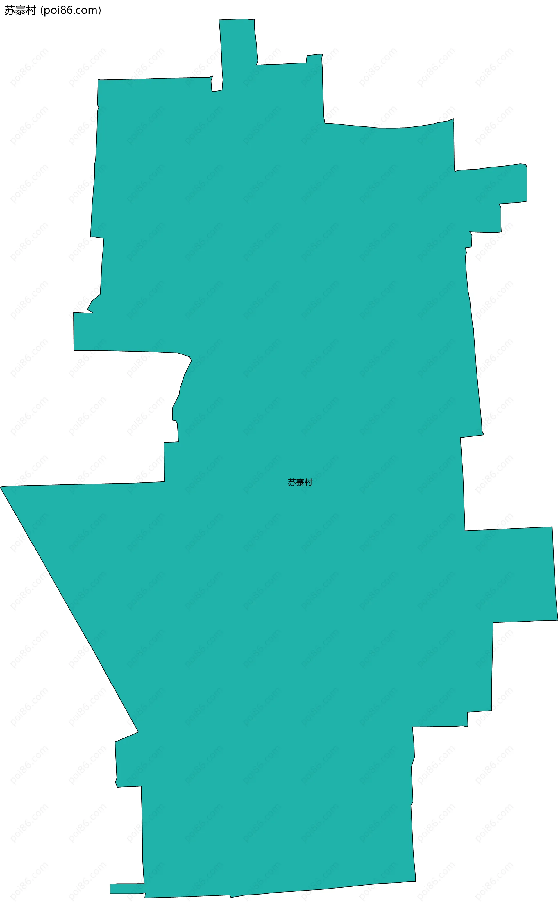 苏寨村边界地图