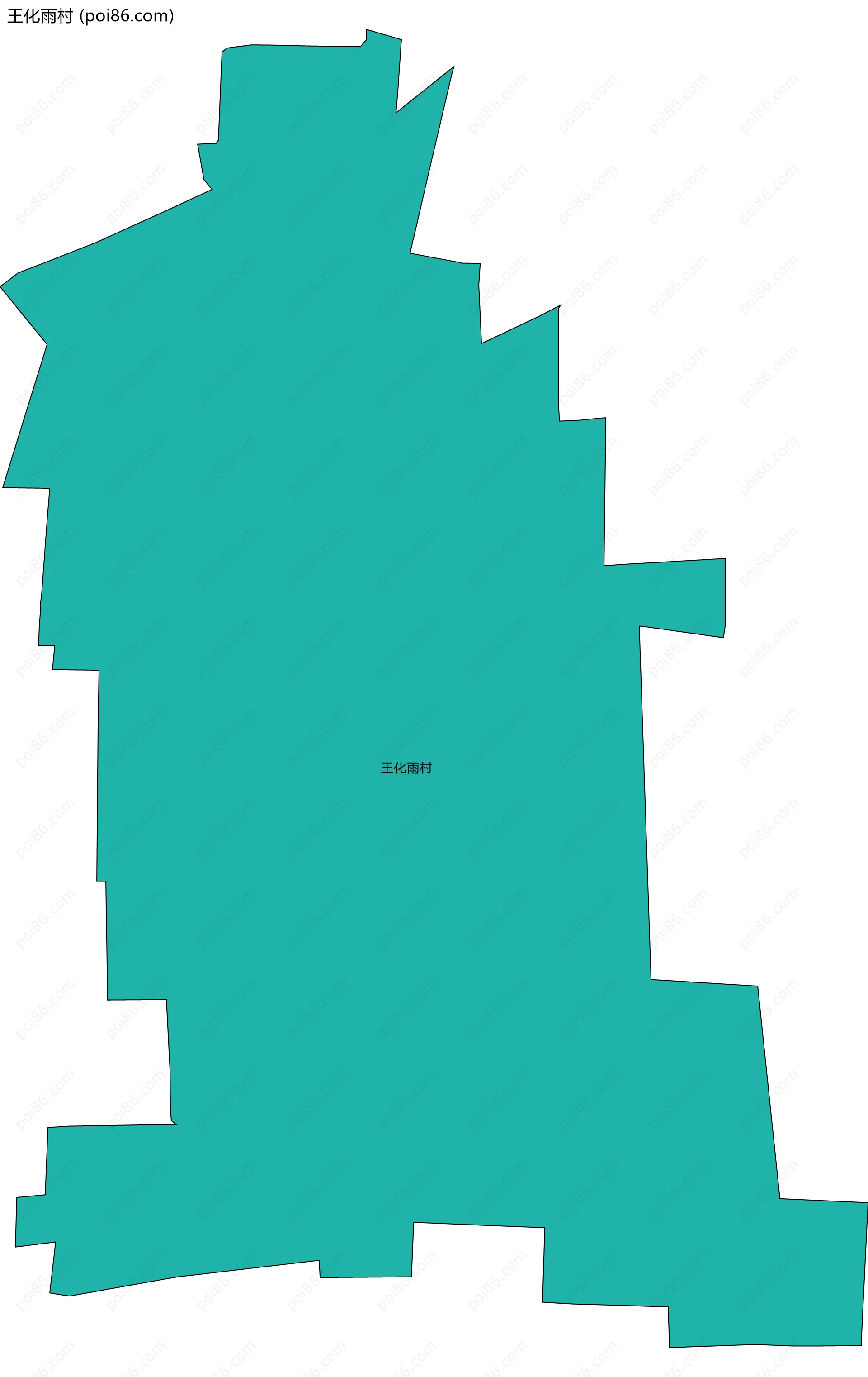 王化雨村边界地图